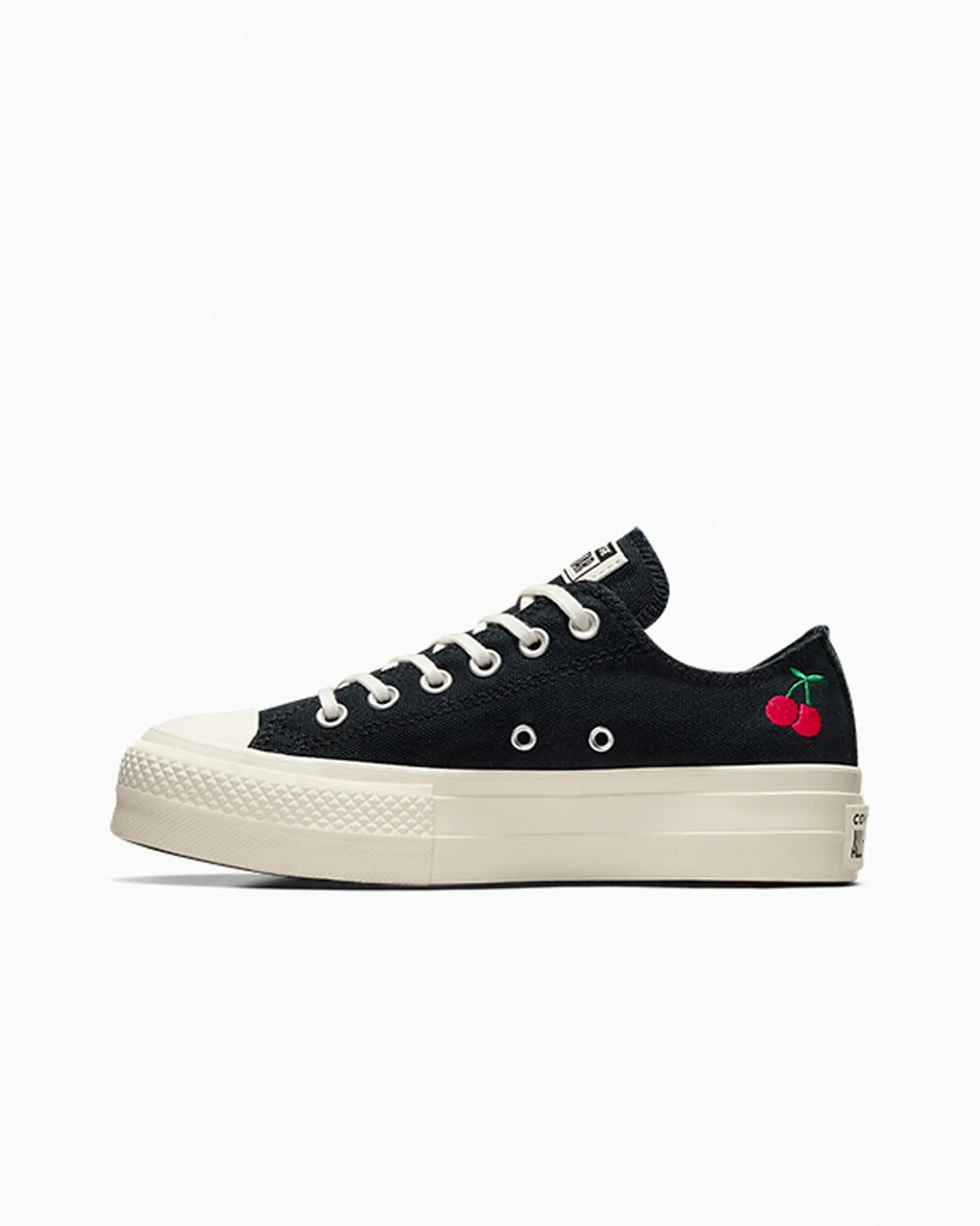 Converse all star lift ox trainers in black & red