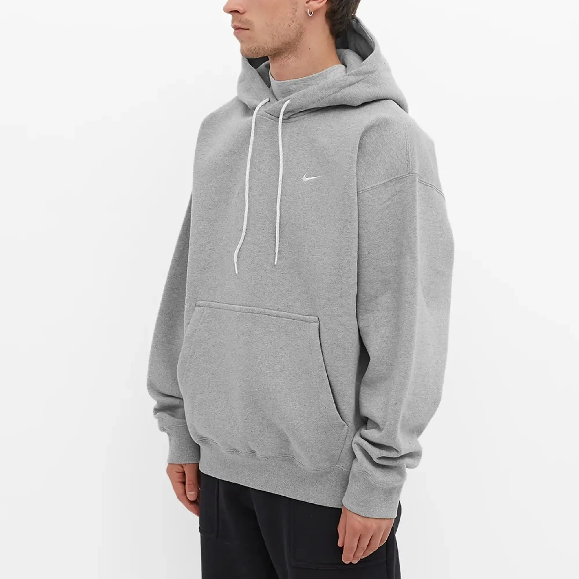 Nike Men's NRG Hoodie Dark Grey Heather/White