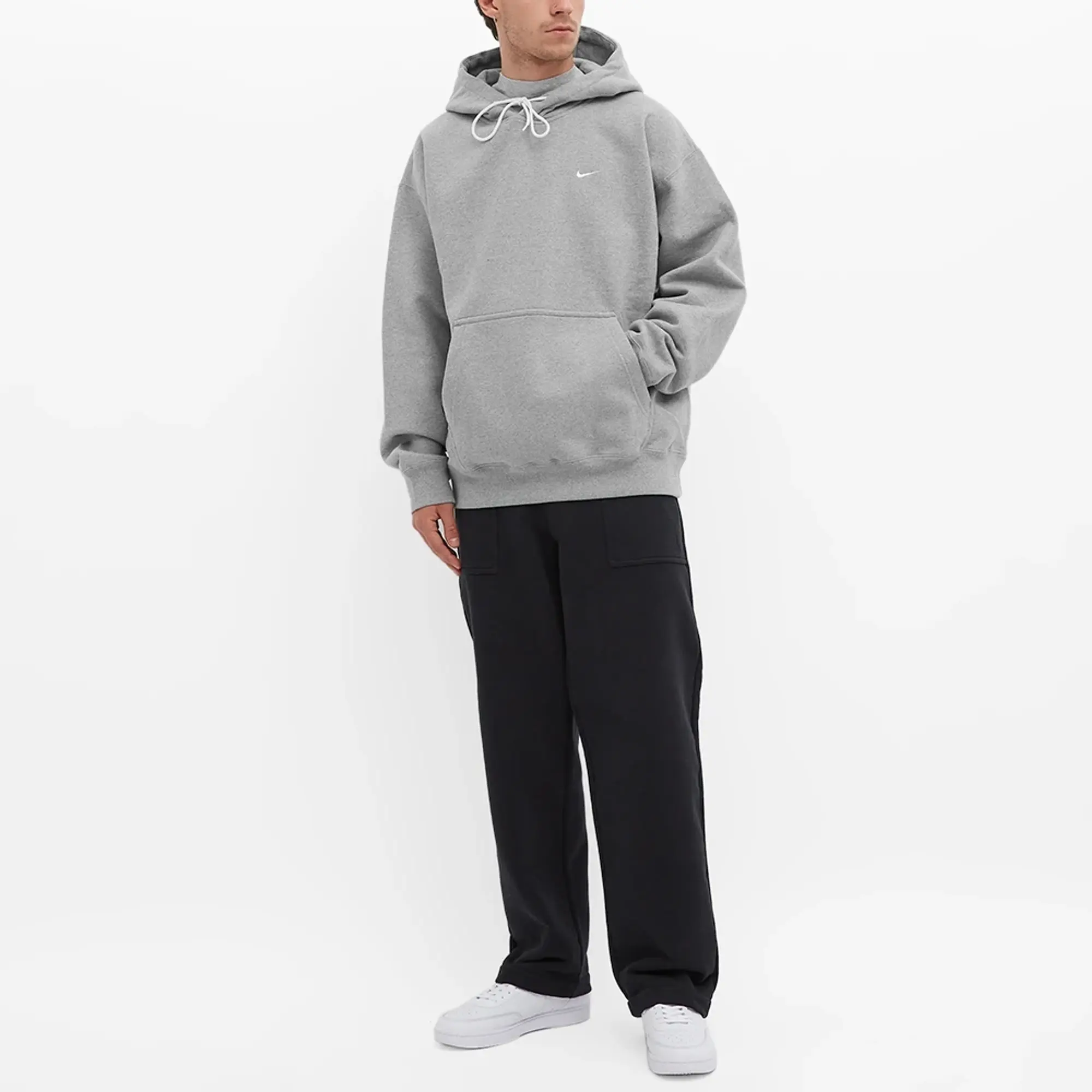 Nike Men's NRG Hoodie Dark Grey Heather/White