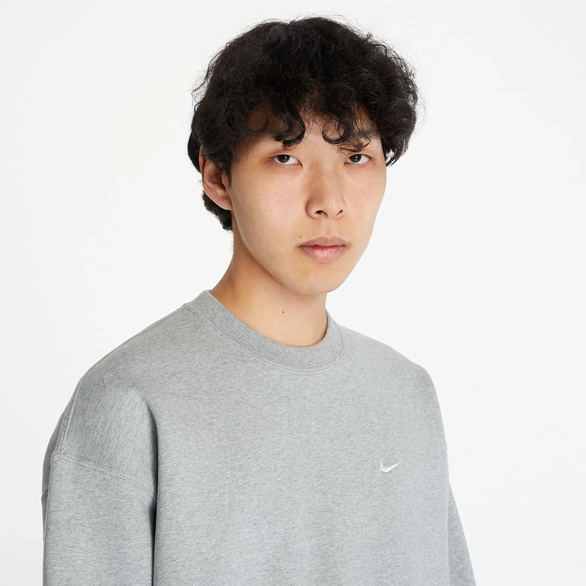 Nike Solo Swoosh Fleece Sweatshirt, Grey