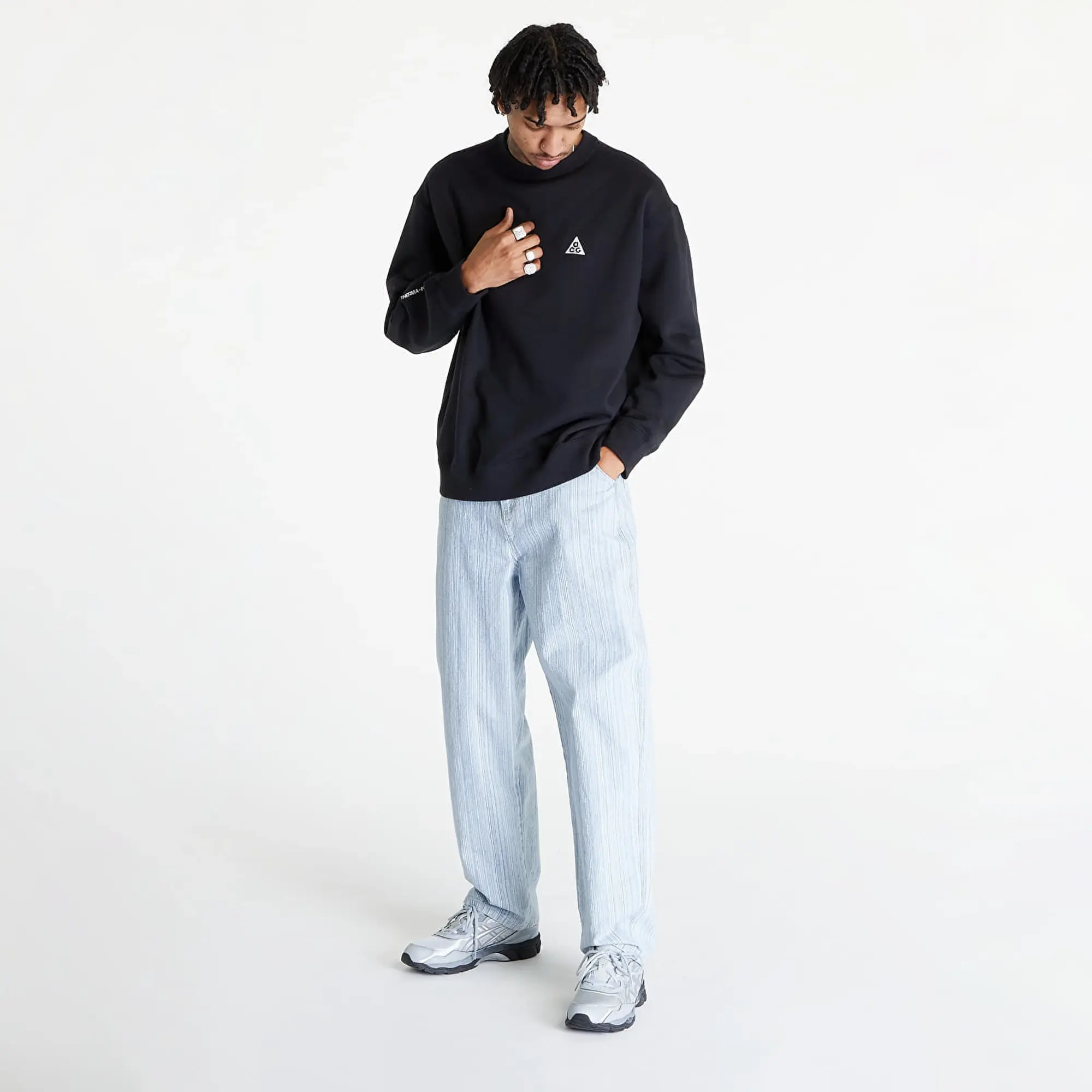 Sweatshirt Nike Acg Therma-Fit Fleece Crew Black/ Black/ Summit White Xxl