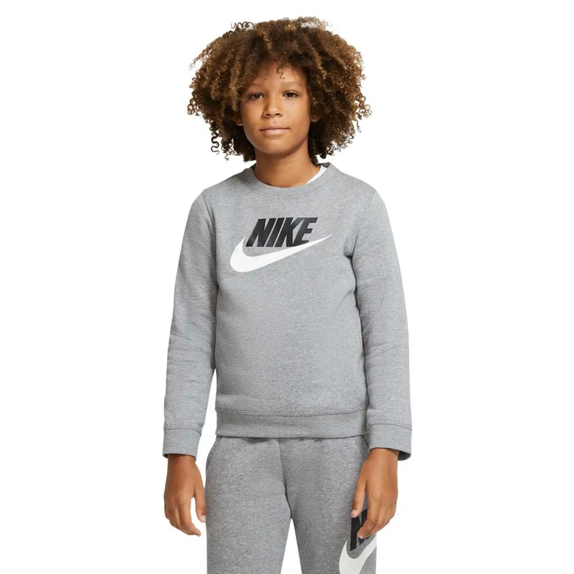 Nike Sportswear Club Fleece Crew Sweatshirt  - Grey