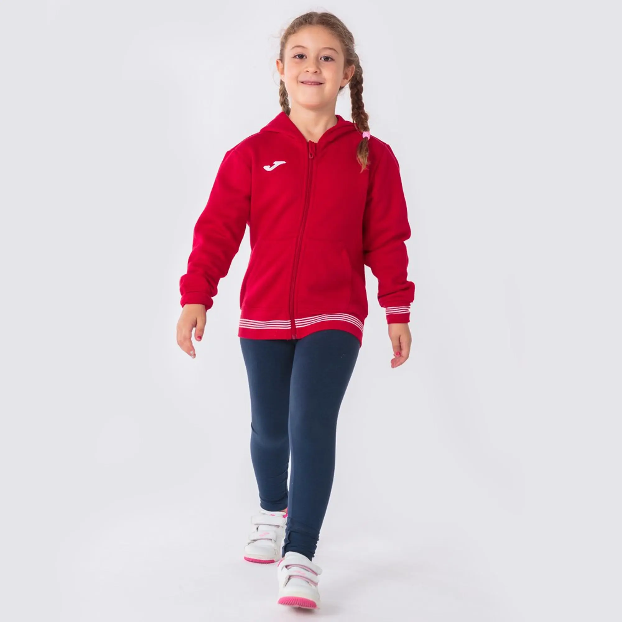 Joma Campus Iii Full Zip Sweatshirt  - Red