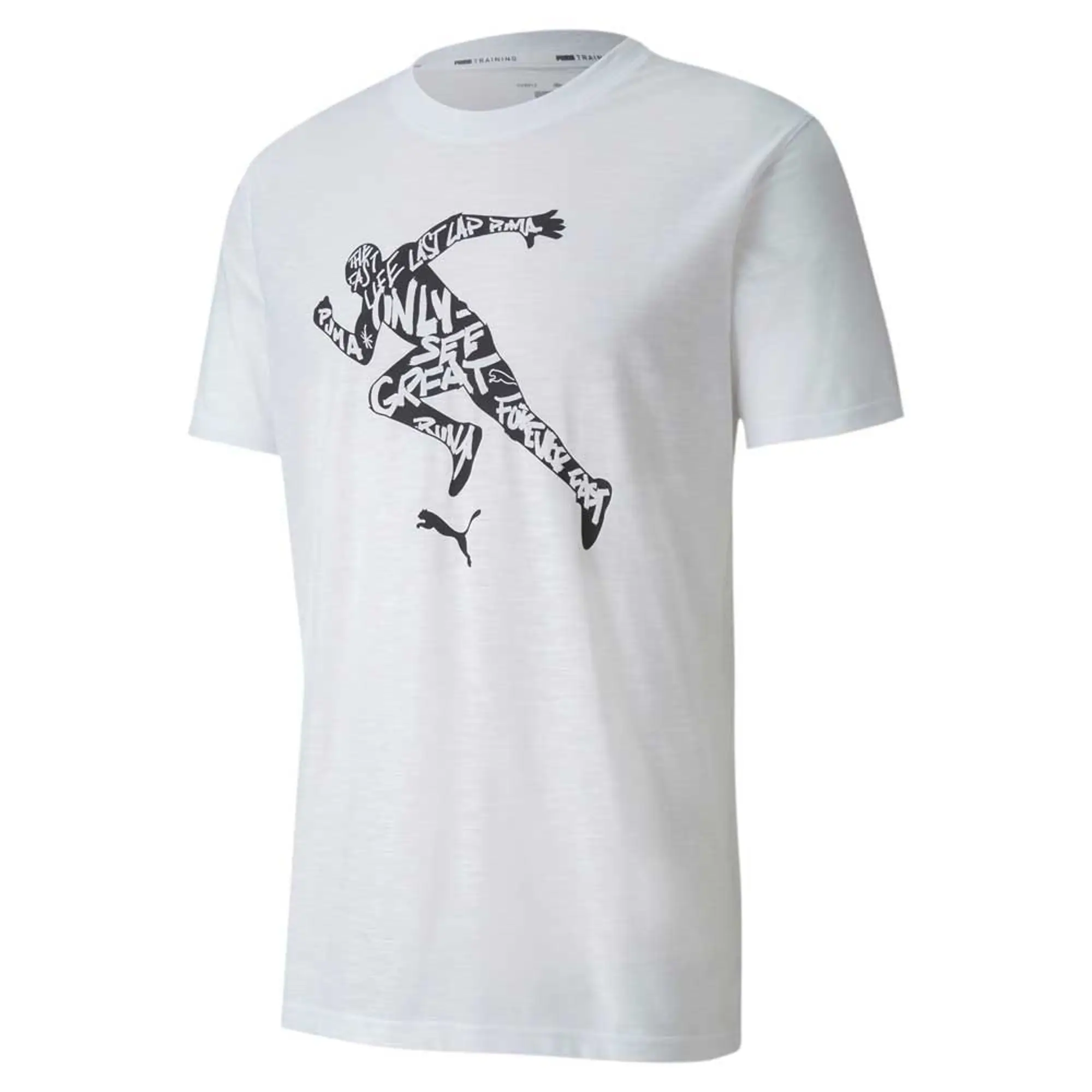 Puma Performance Graphic Short Sleeve T-shirt  - White