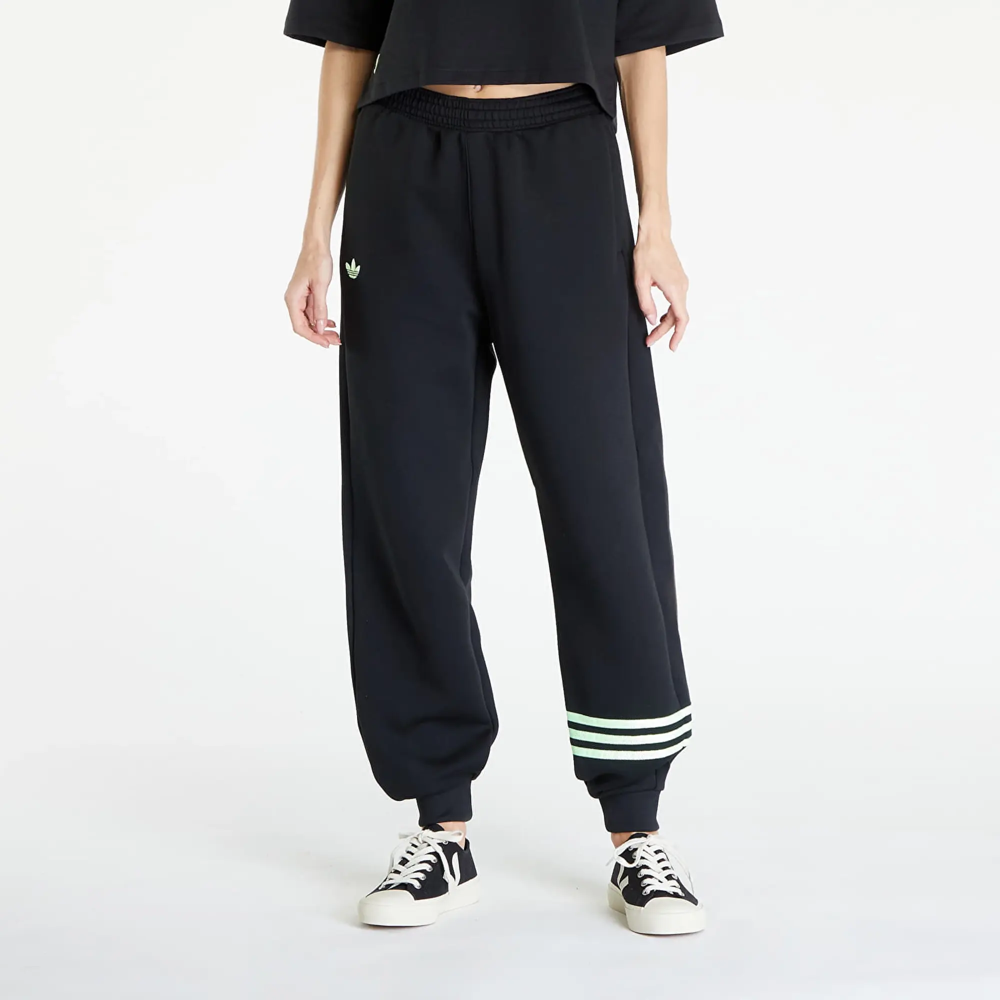 adidas Originals Pants Adidas Neuclassics Sweat Pants Black/ Green L
