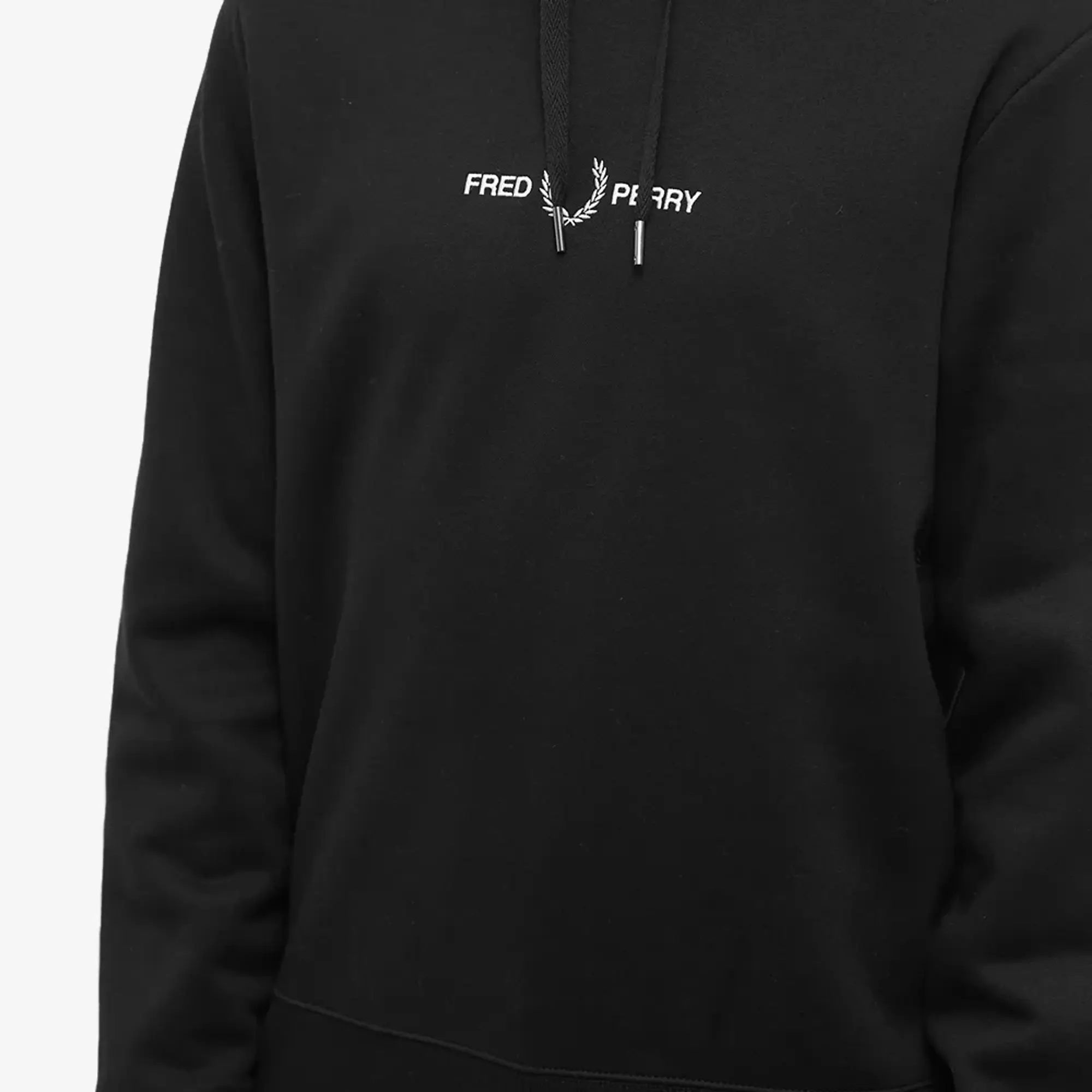 Sweatshirt Fred Perry Embroidered Hooded Sweatshirt Black Xl