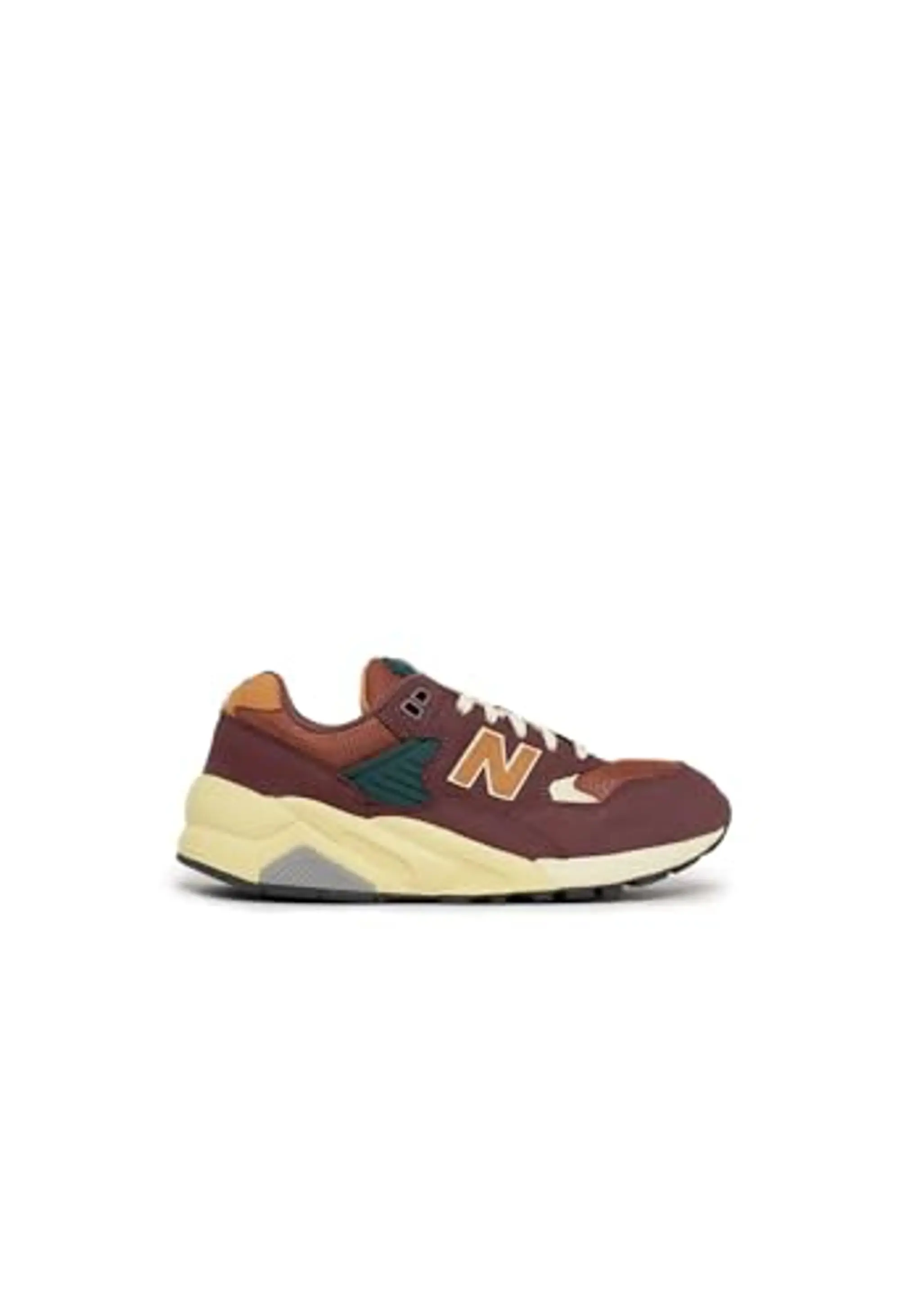 New Balance Men's 580 in Red/Brown/Green Leather