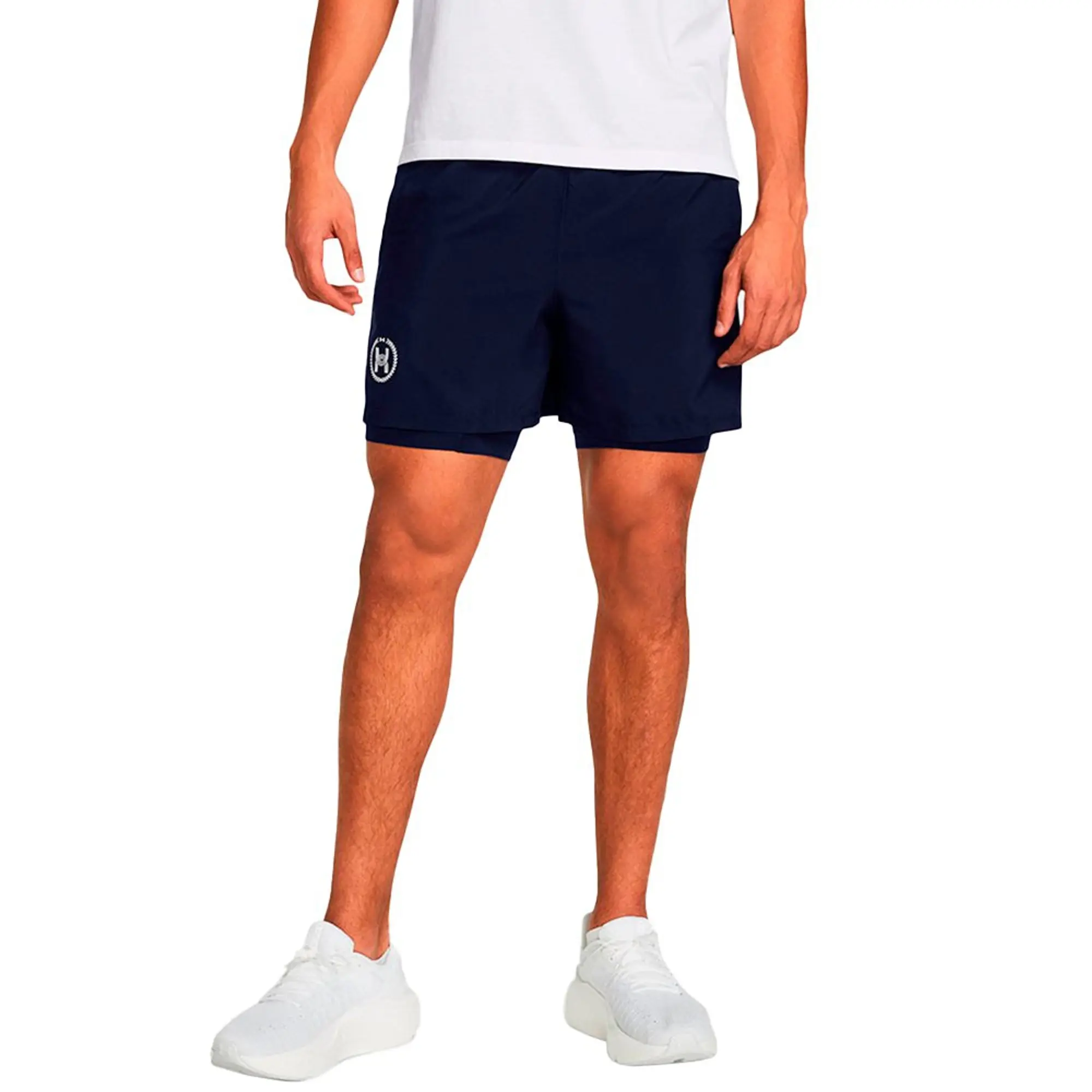 Men's  Under Armour  Launch 5 Shorts Midnight Navy / Black / White XXL