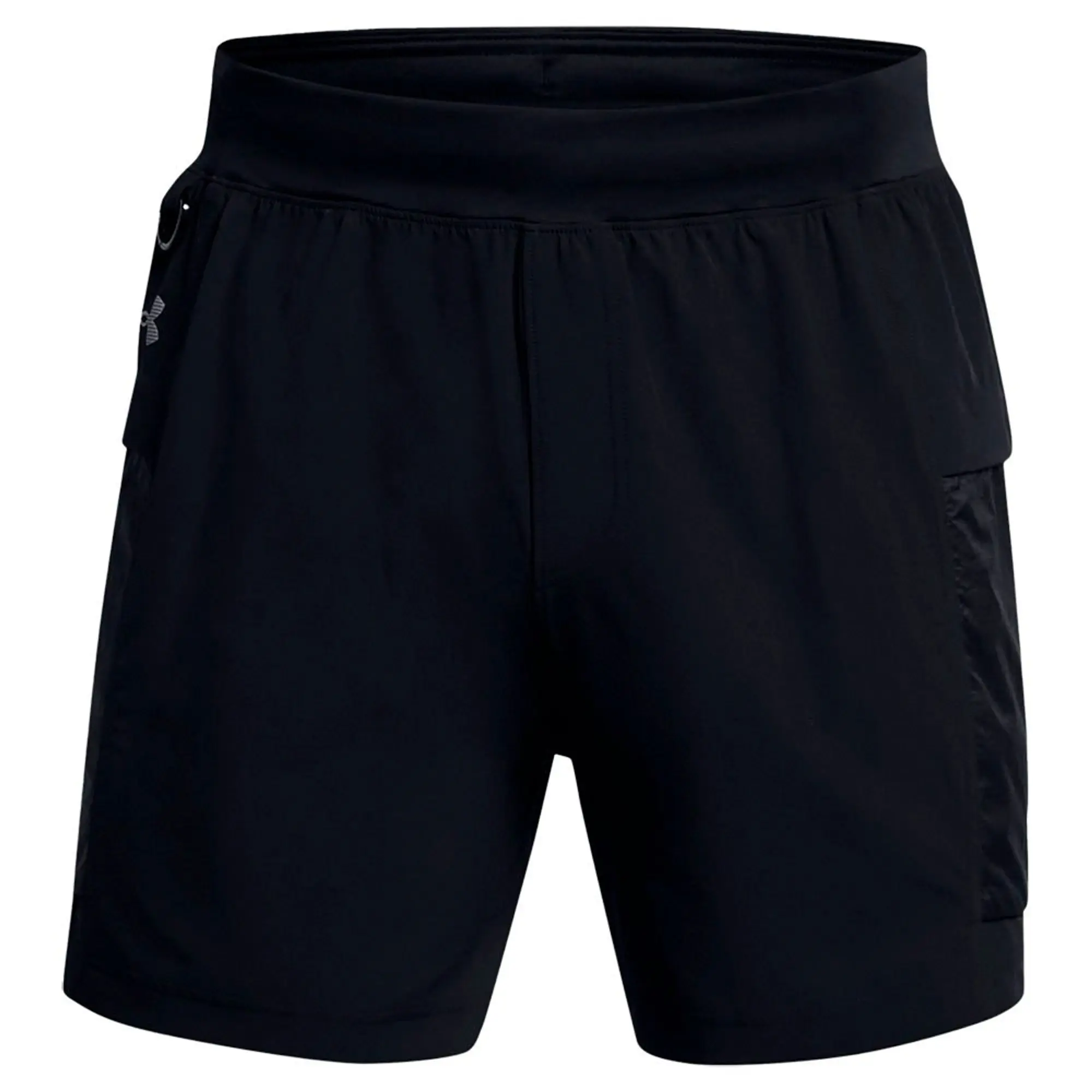 Men's  Under Armour  Launch Trail 5 Shorts Black / Black / Reflective S