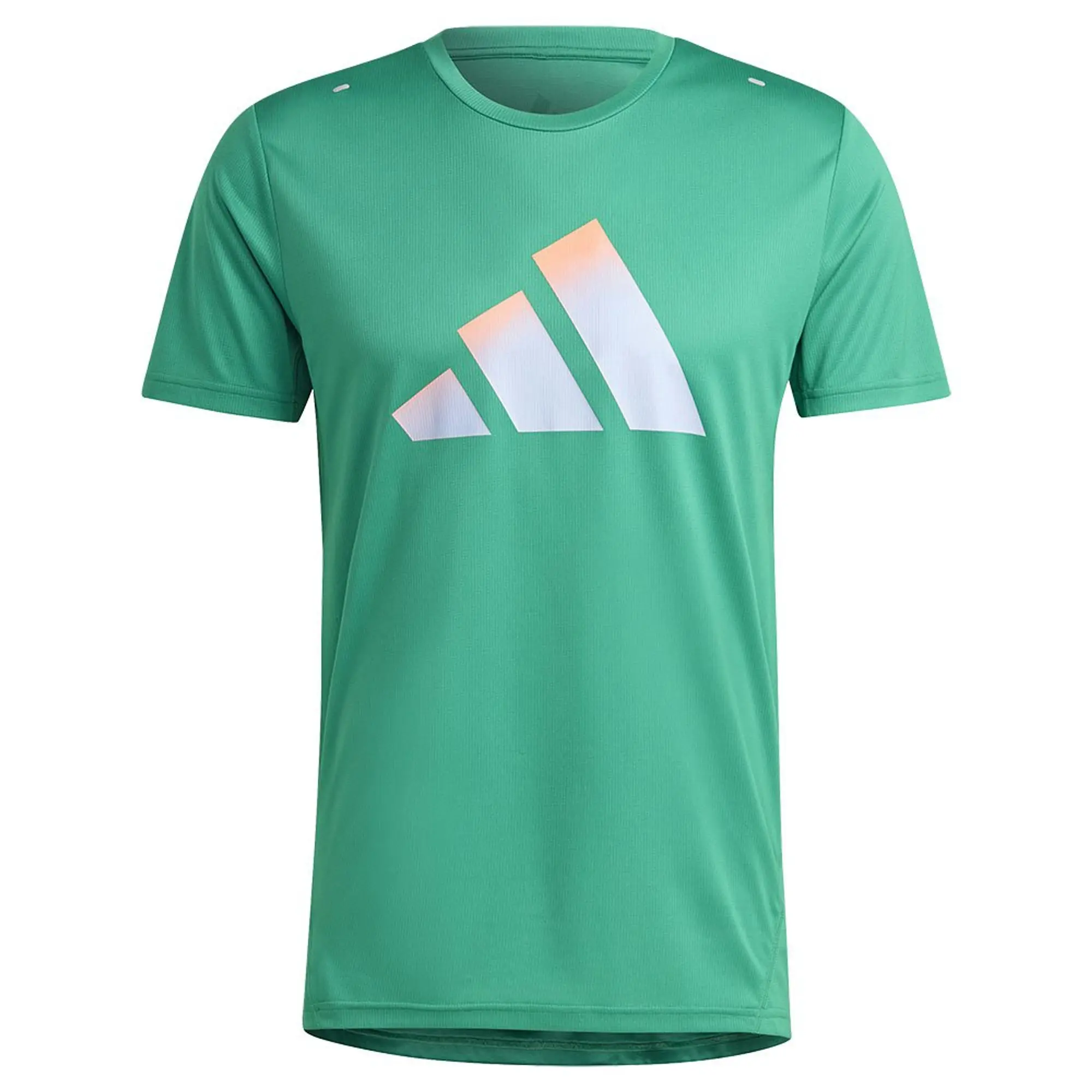 adidas Run Icons 3 Bar Logo T-Shirt Mens - Green