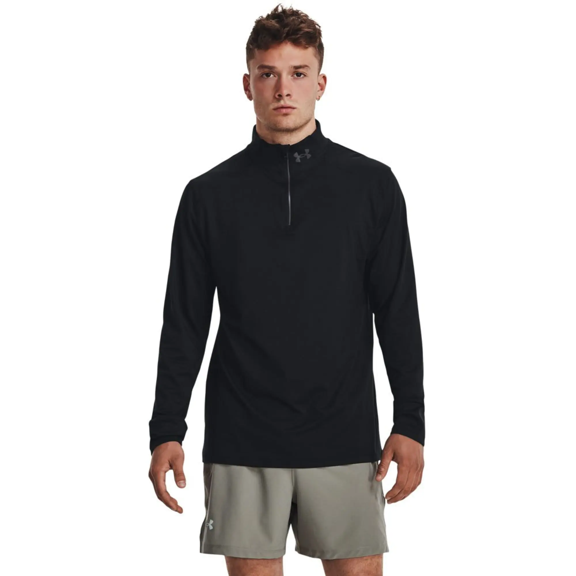 Under Armour Qualifier Run 1/4 Zip Running Shirt Men - Black