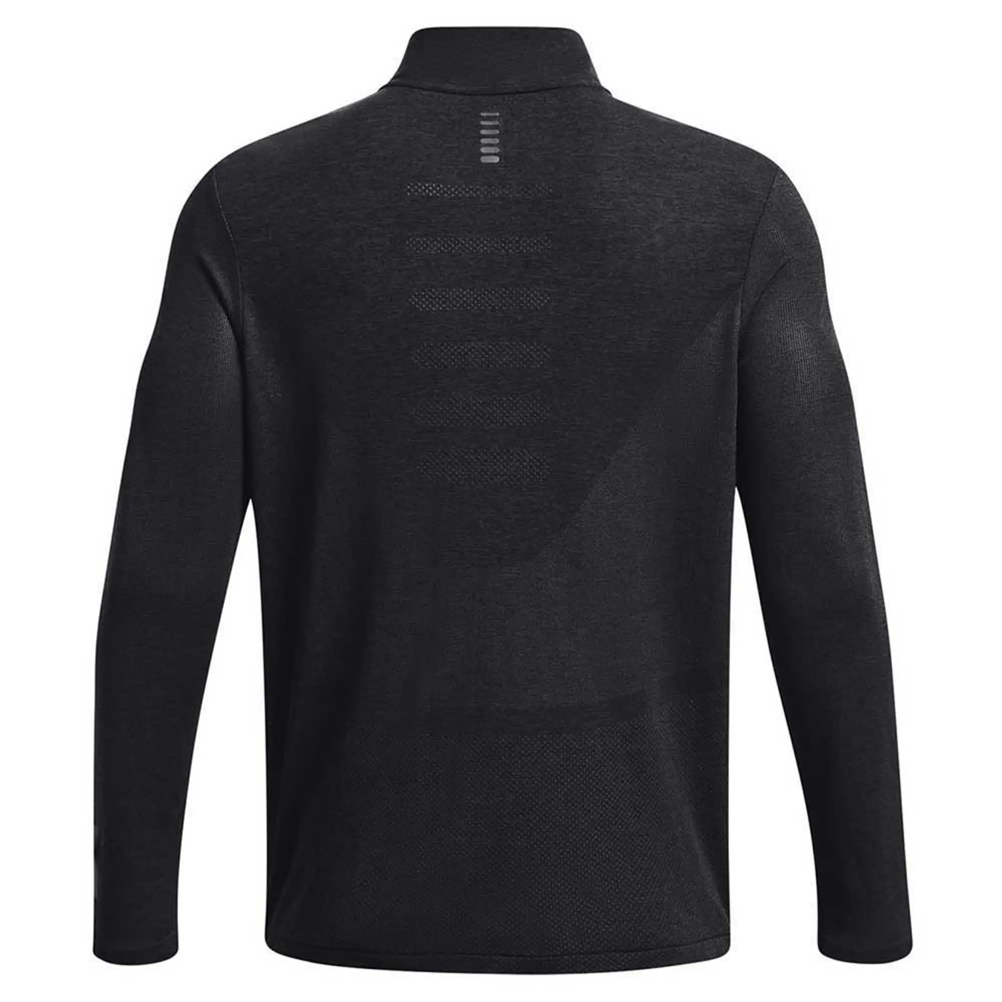 Men's  Under Armour  Seamless Stride ¼ Zip Black / Reflective XXL