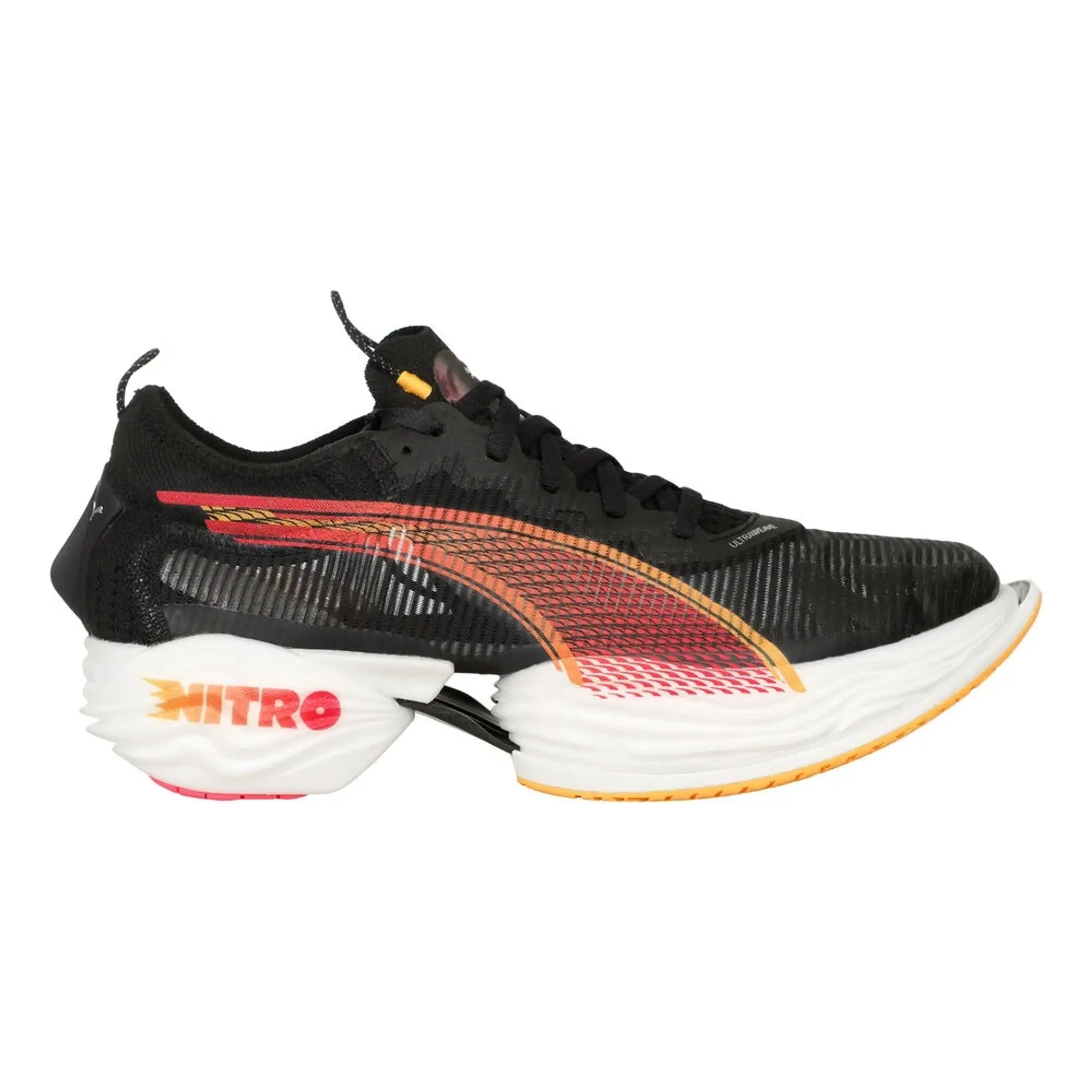 PUMA Fast-R Nitroâ¢ Elite 2 Women's Running Shoes, Black/Sun Stream/Sunset Glow
