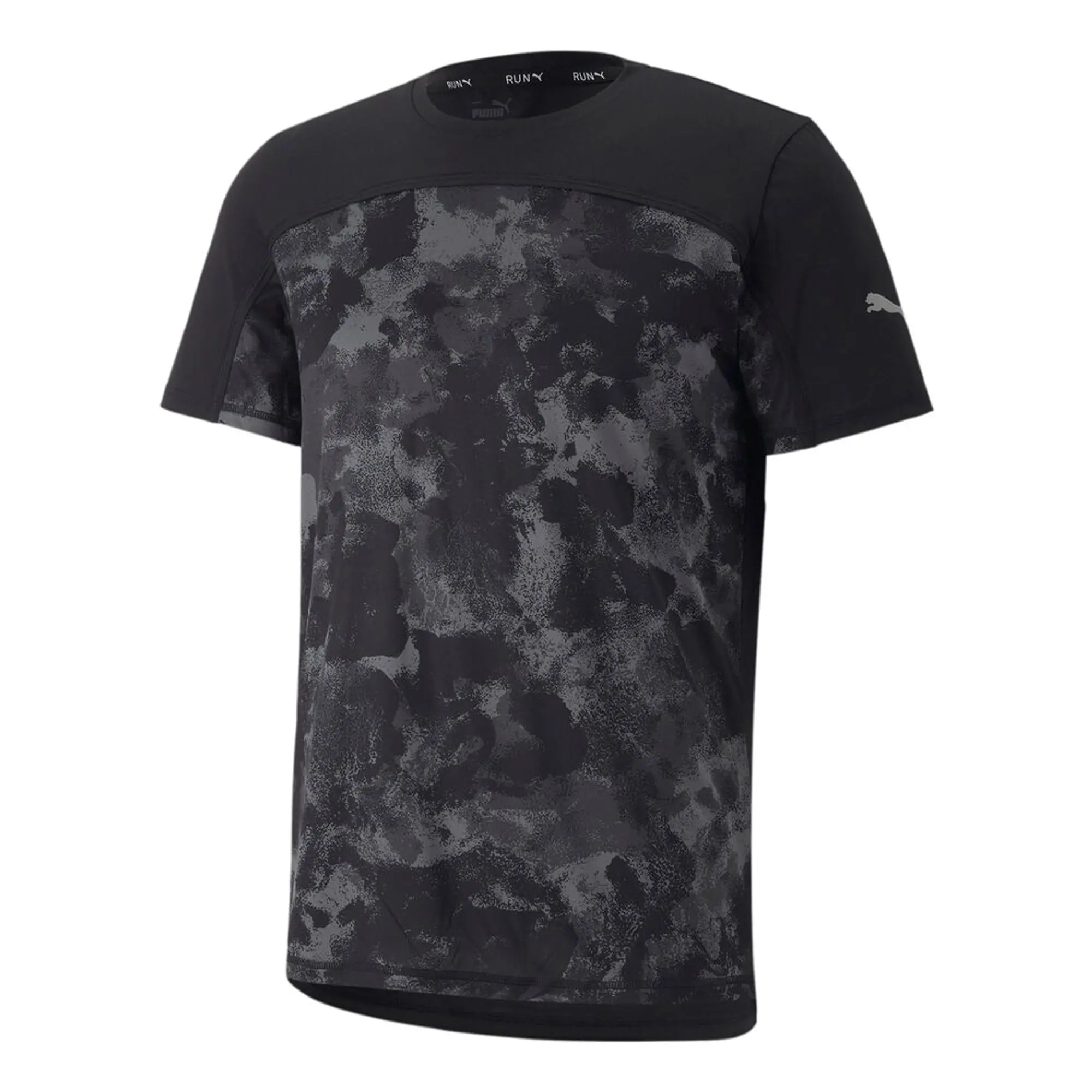 Puma All Over Graphic Running Shirt Men - Black