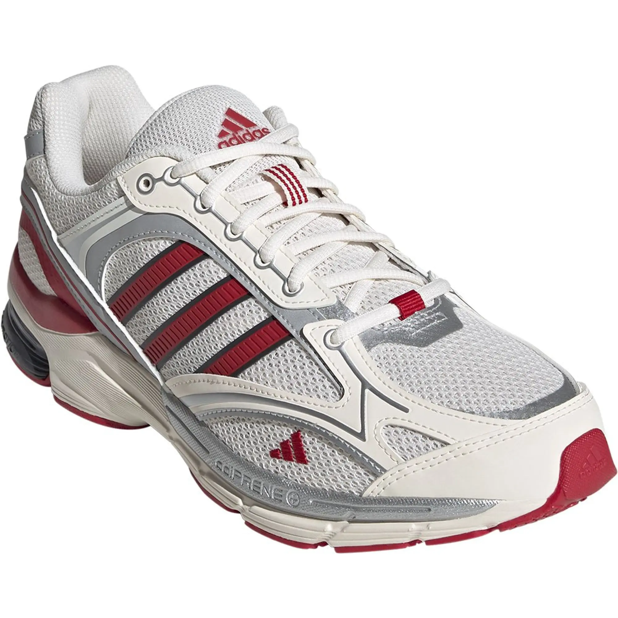 adidas spiritain 2000 trainers in white & red