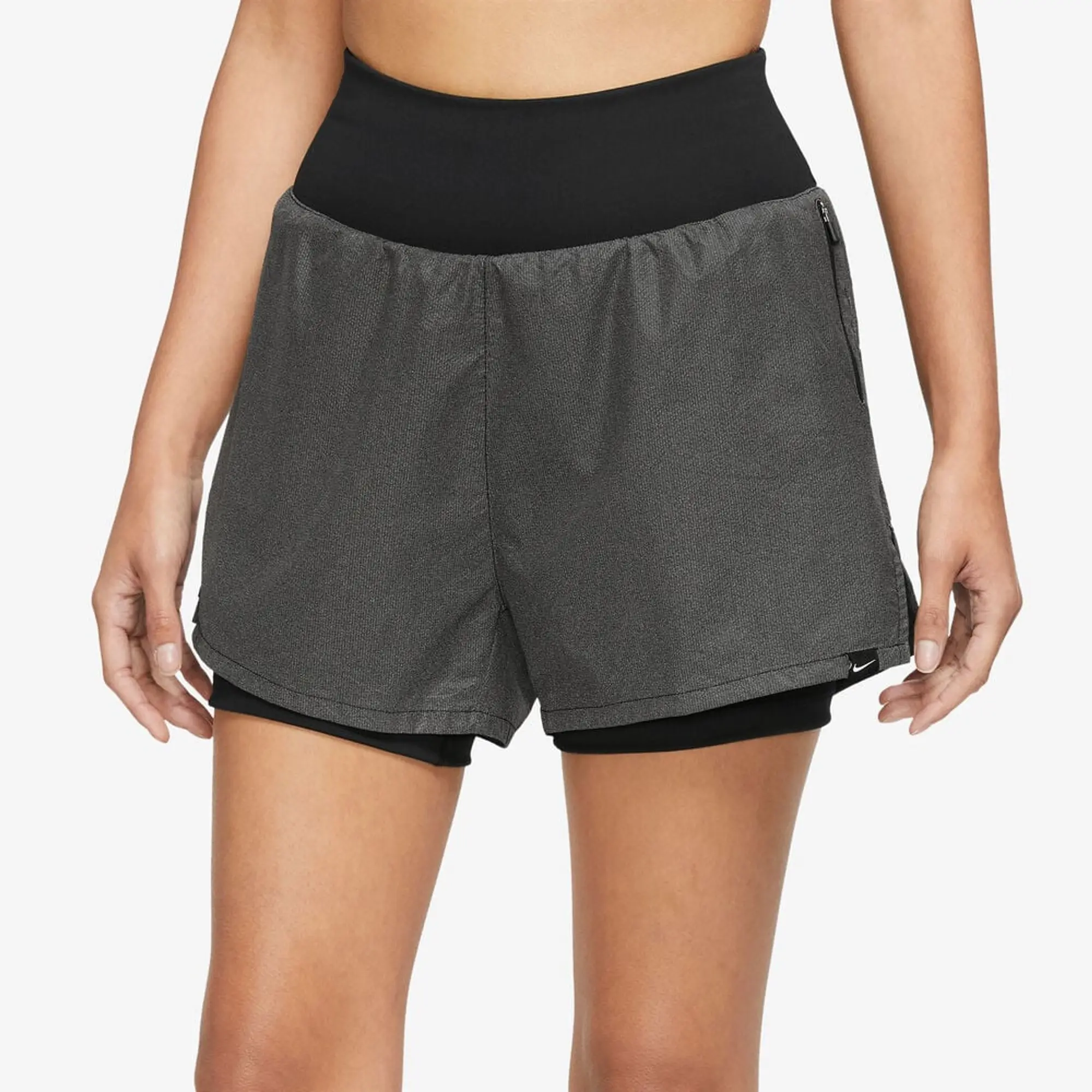 Nike Dri-FIT Run Division Women's Mid-Rise 3 Shorts - Black