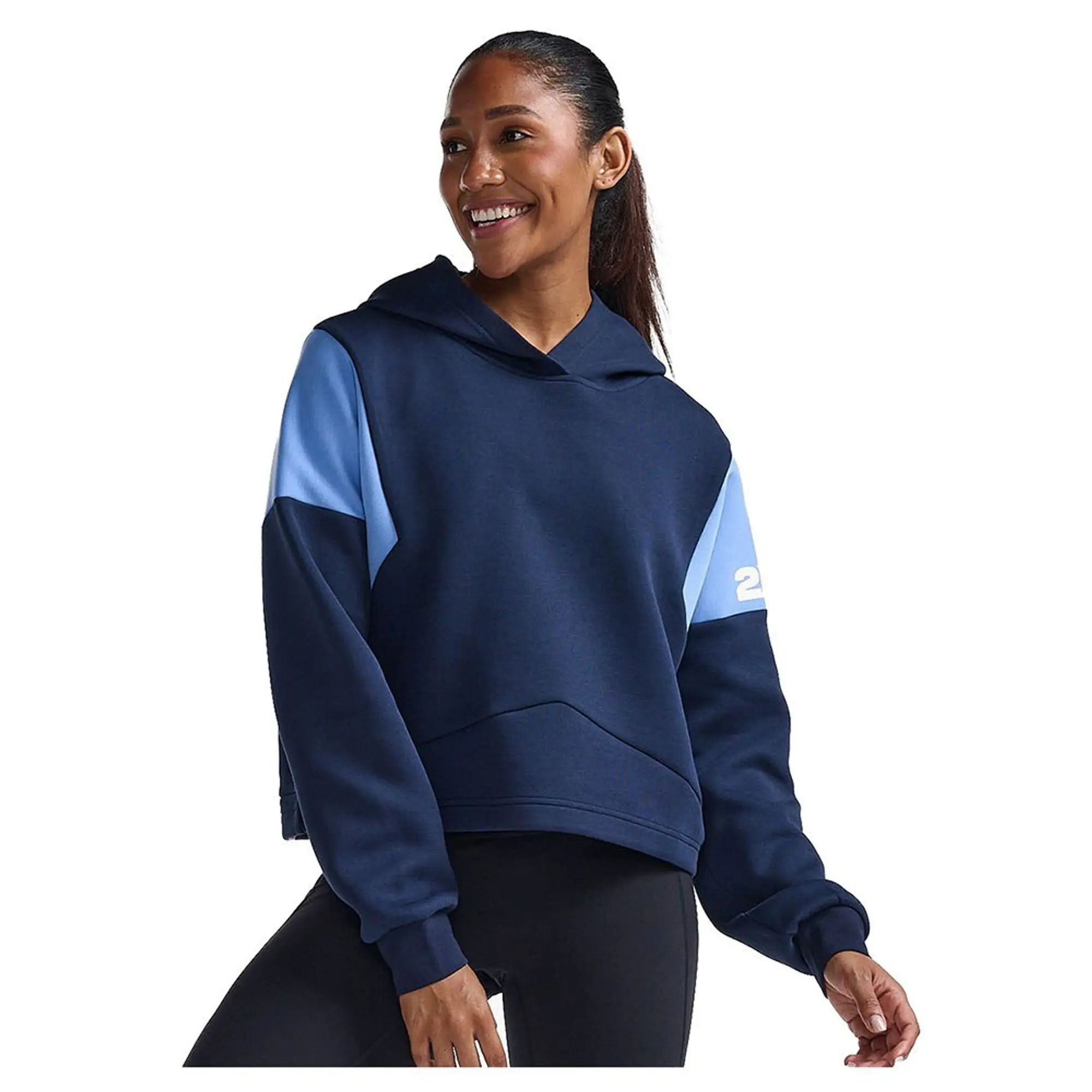 2xu Form Spliced Crop Hoodie  - Blue
