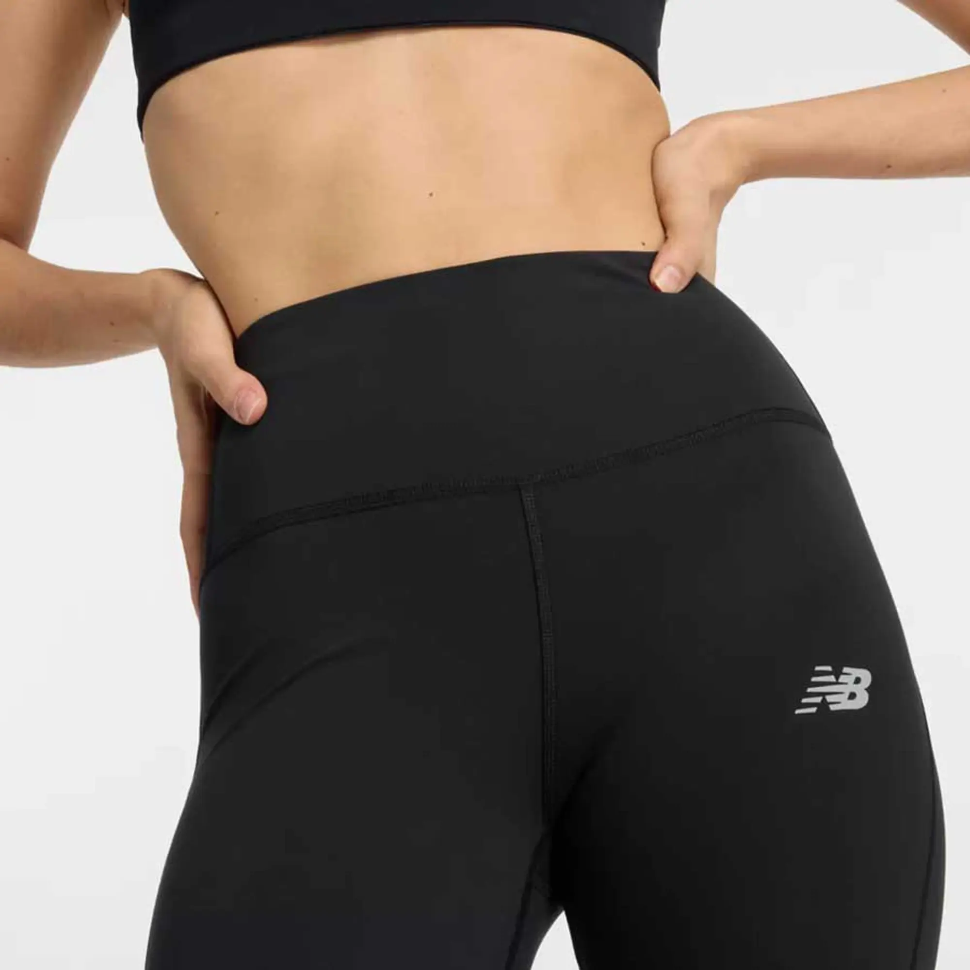 New Balance Sleek 27 High Waist Leggings  - Black