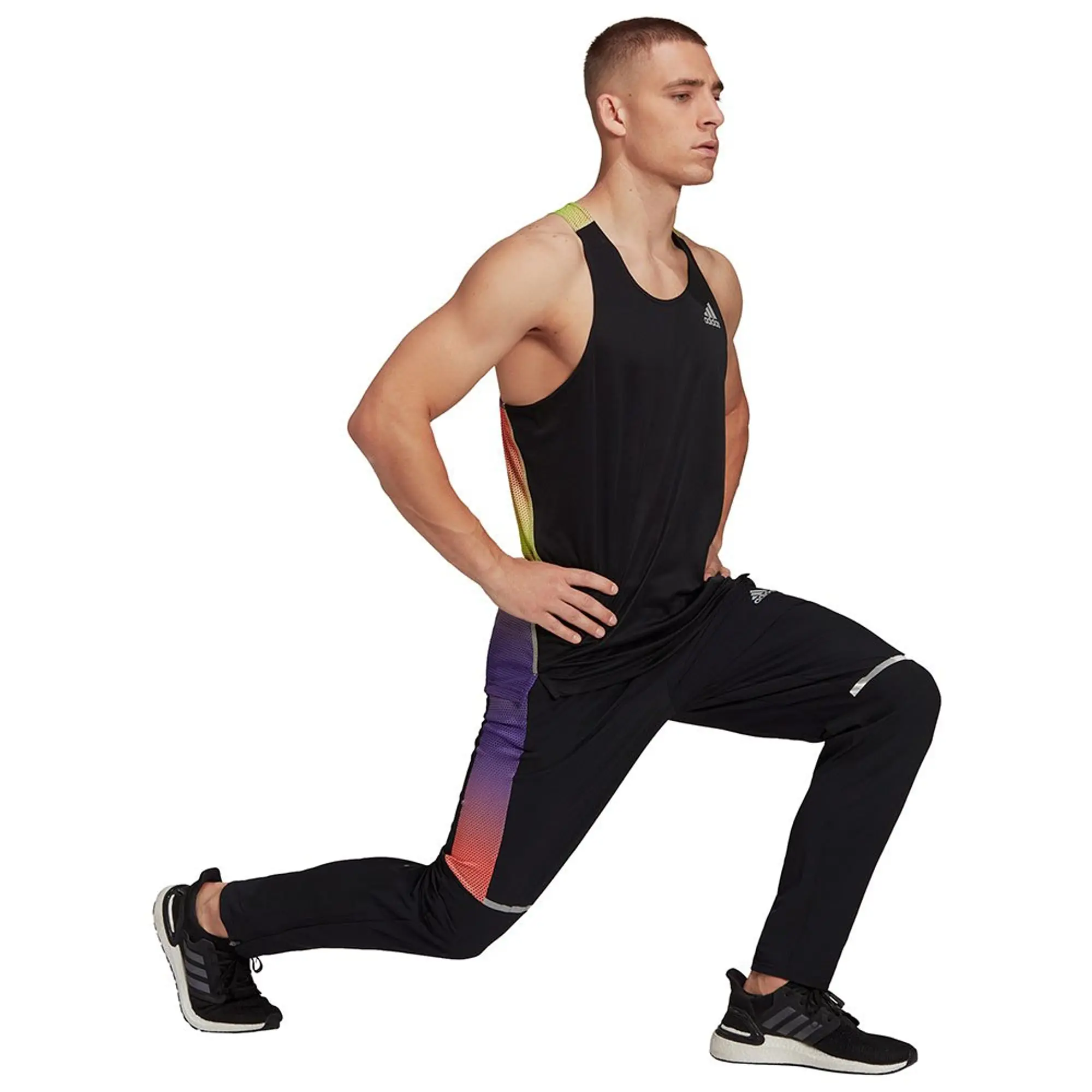 adidas Own The Run Colorblock Pants Running Pants Women - Black, Multicoloured