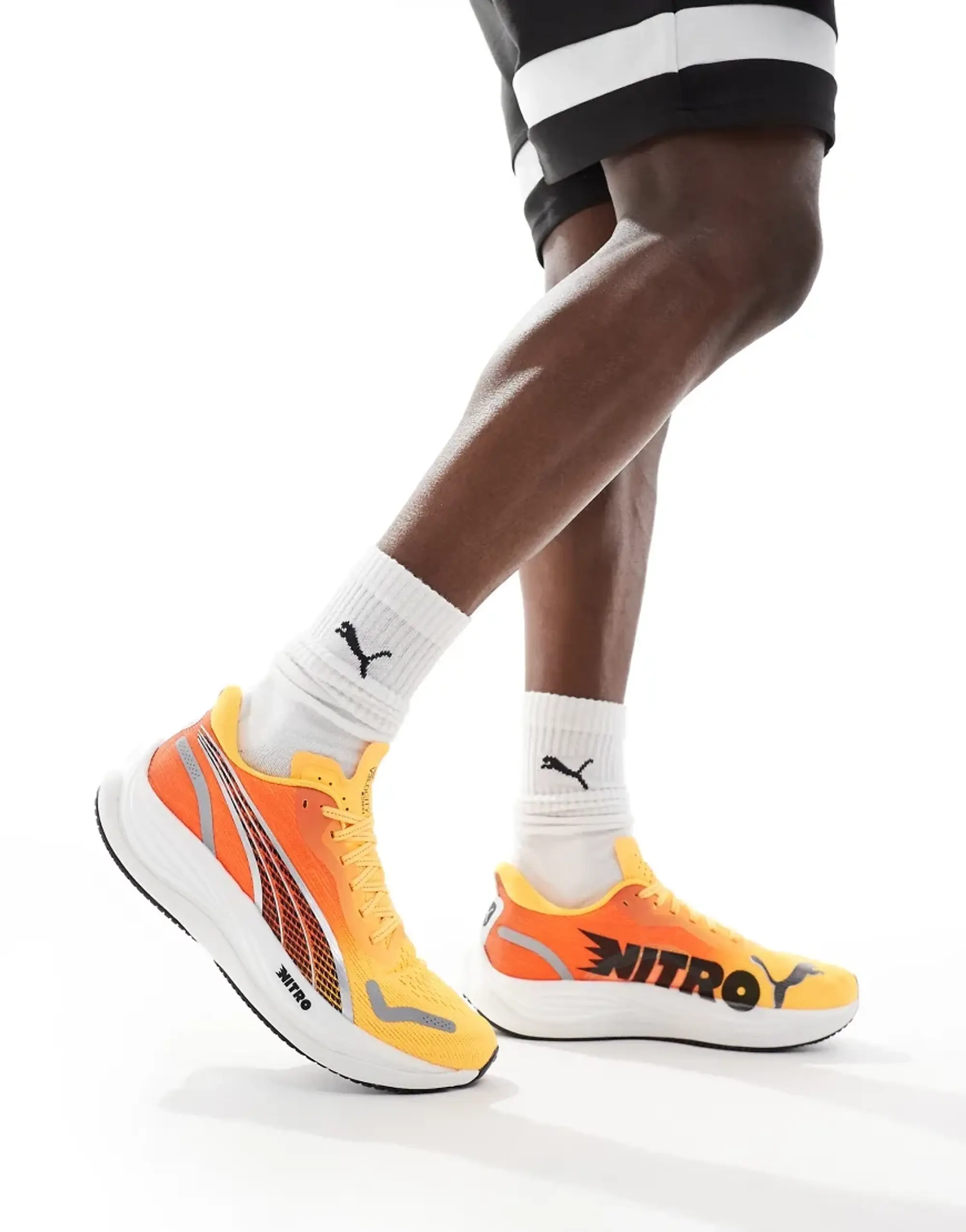 Velocity Nitro 3 Fade Sun Stream-Sunset Glow-Puma White - ['Orange']