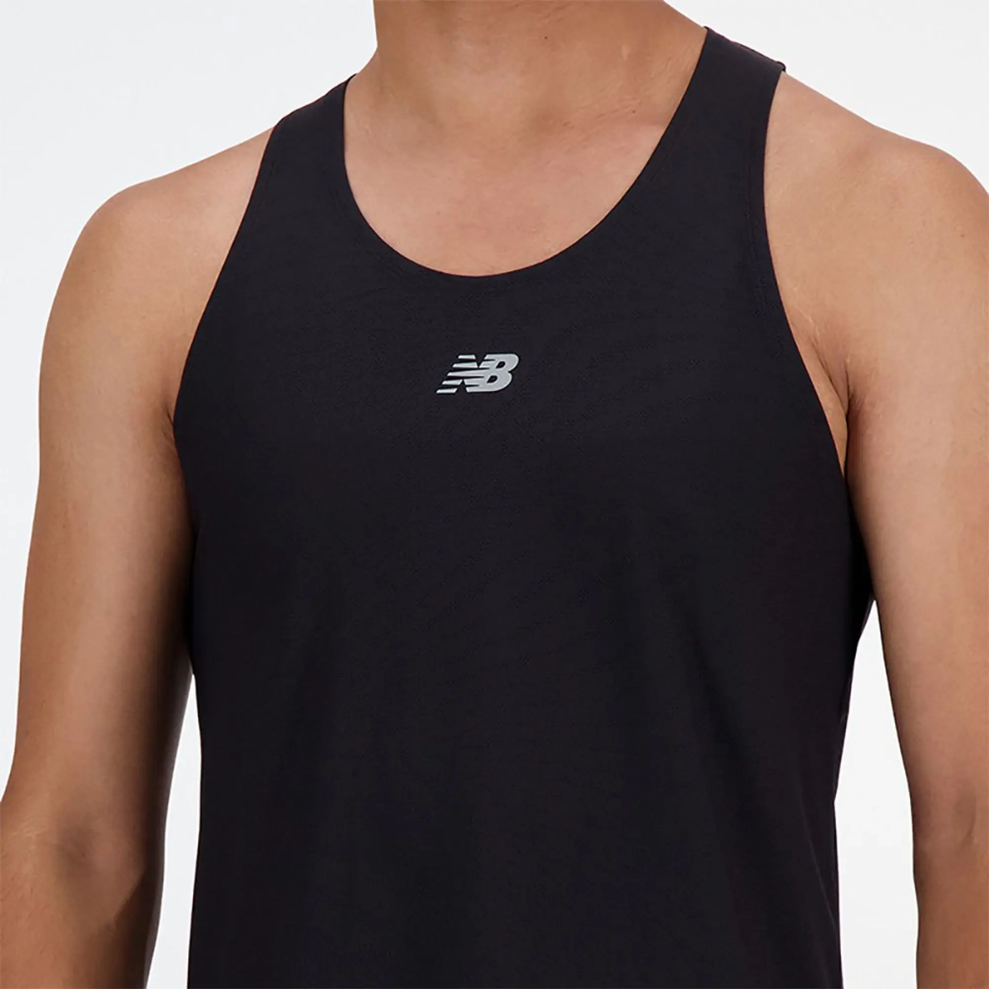 New Balance Jacquard Sleeveless T-shirt  - Orange