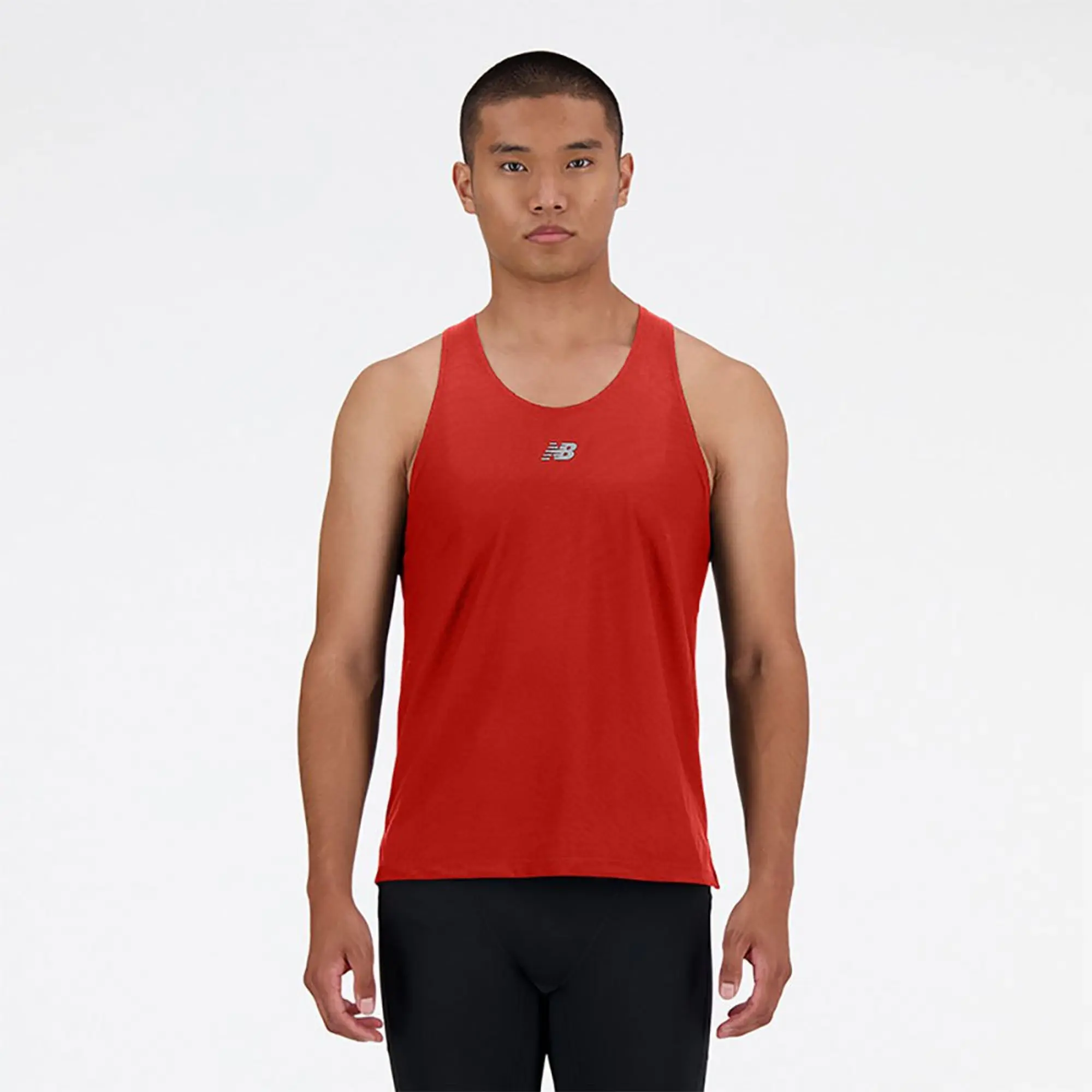 New Balance Jacquard Sleeveless T-shirt  - Orange