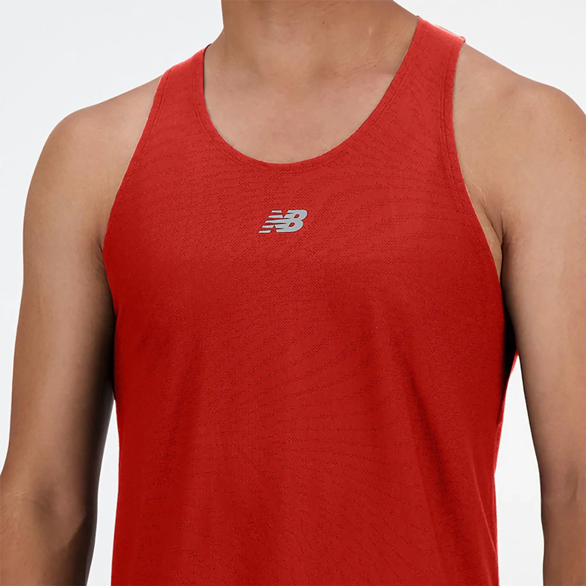 New Balance Jacquard Sleeveless T-shirt  - Orange