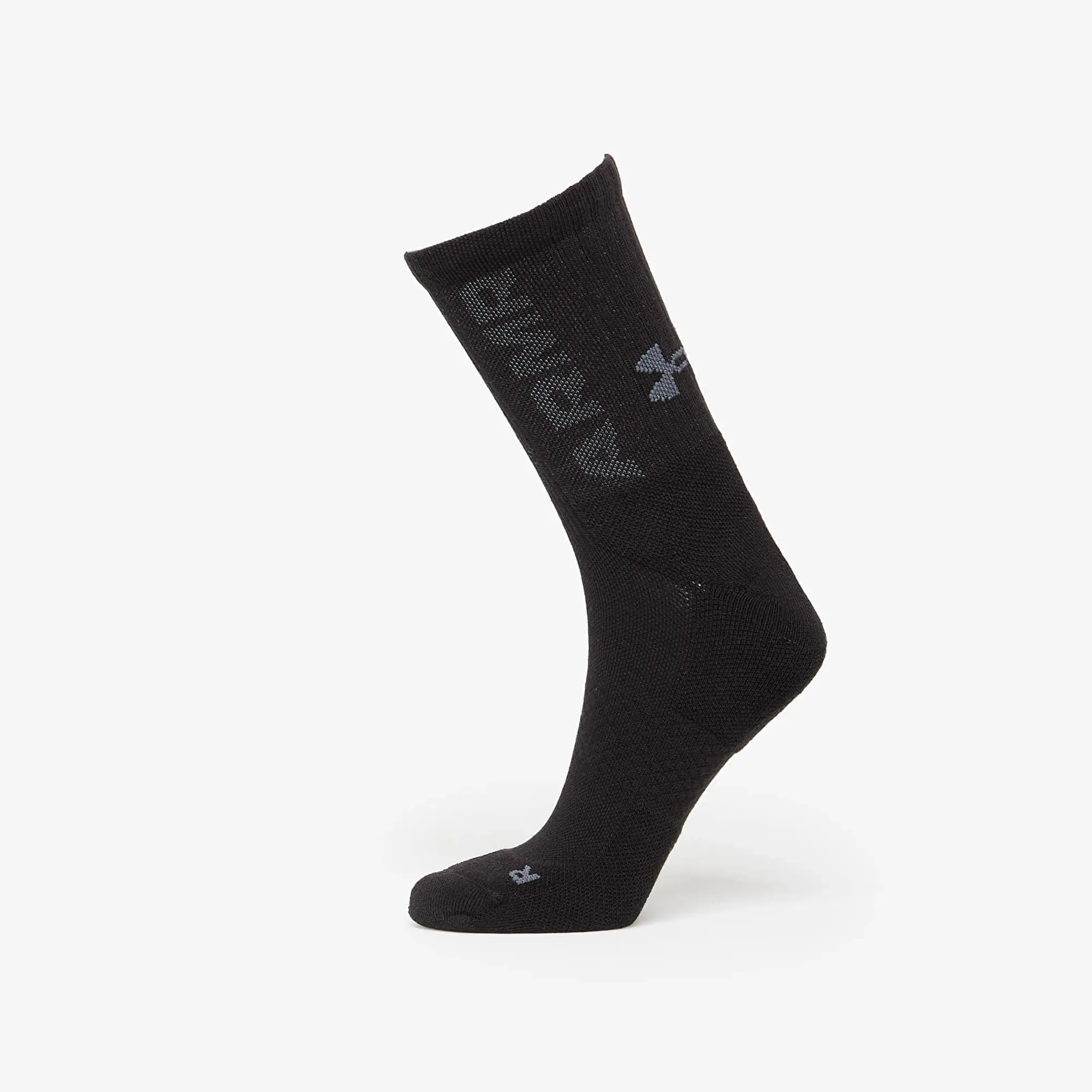 Unisex  Under Armour  3-Maker 3-Pack Mid-Crew Socks Black / Black / Pitch Gray XL