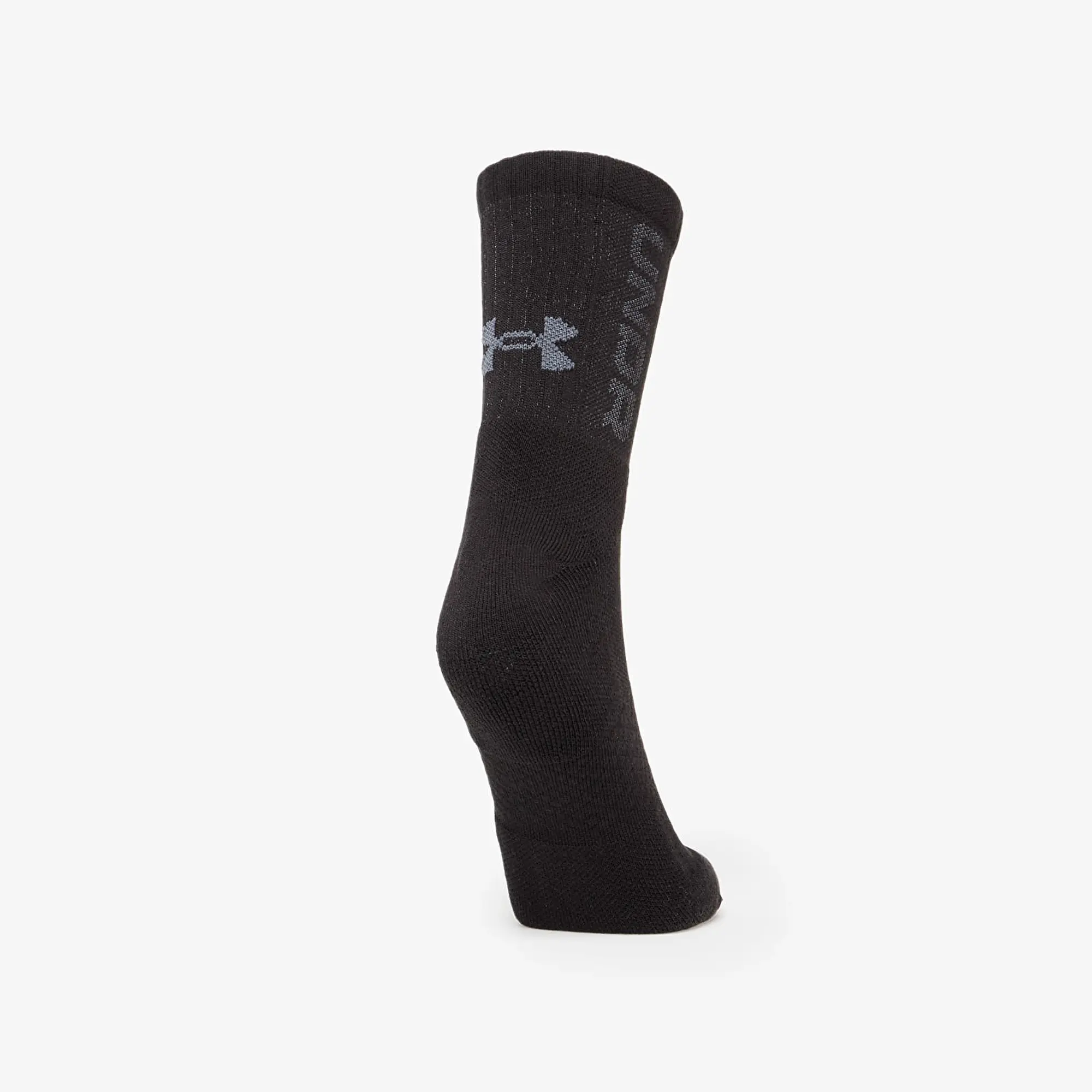 Unisex  Under Armour  3-Maker 3-Pack Mid-Crew Socks Black / Black / Pitch Gray XL