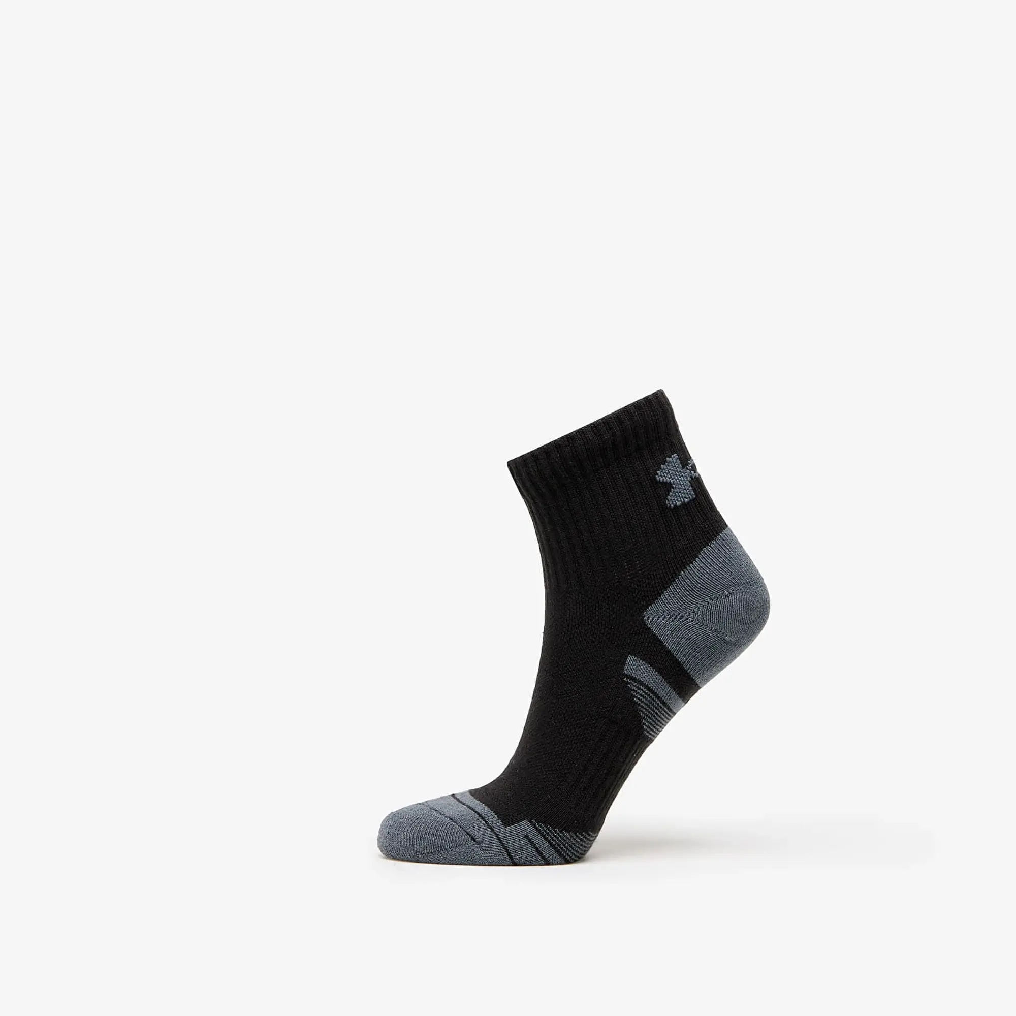 Unisex  Under Armour  Performance Cotton 3-Pack Q Under Armour rter Socks Black / Black / Pitch Gray XL