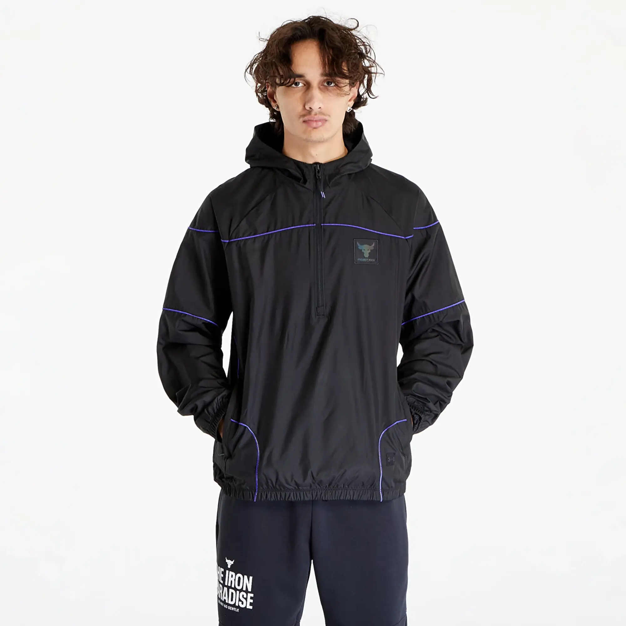 Under Armour Project Rock Anorak Training Jacket Mens - Black