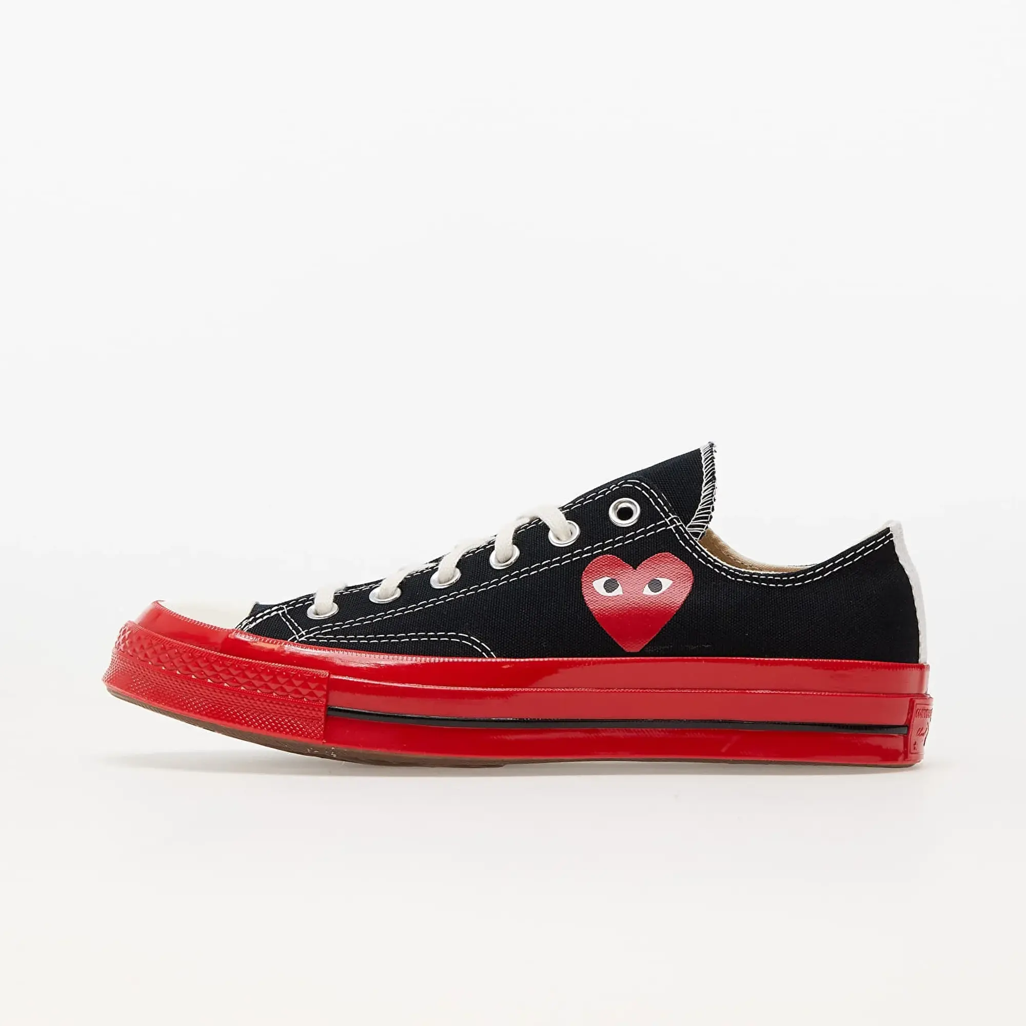 Sneakers Converse X Comme Des Garçons Play Chuck Taylor 70 Low Top Red Sole Black Eur 46.5