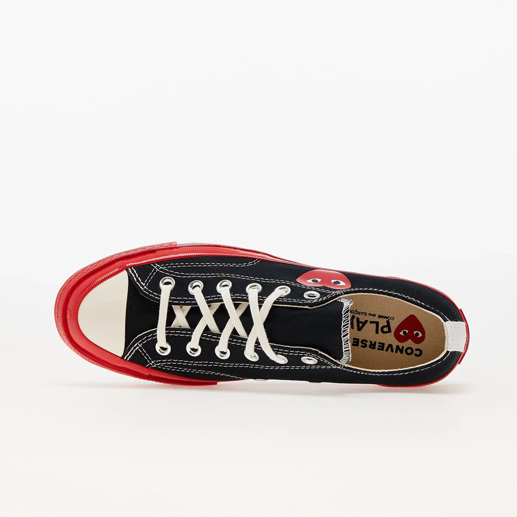 Sneakers Converse X Comme Des Garçons Play Chuck Taylor 70 Low Top Red Sole Black Eur 46.5