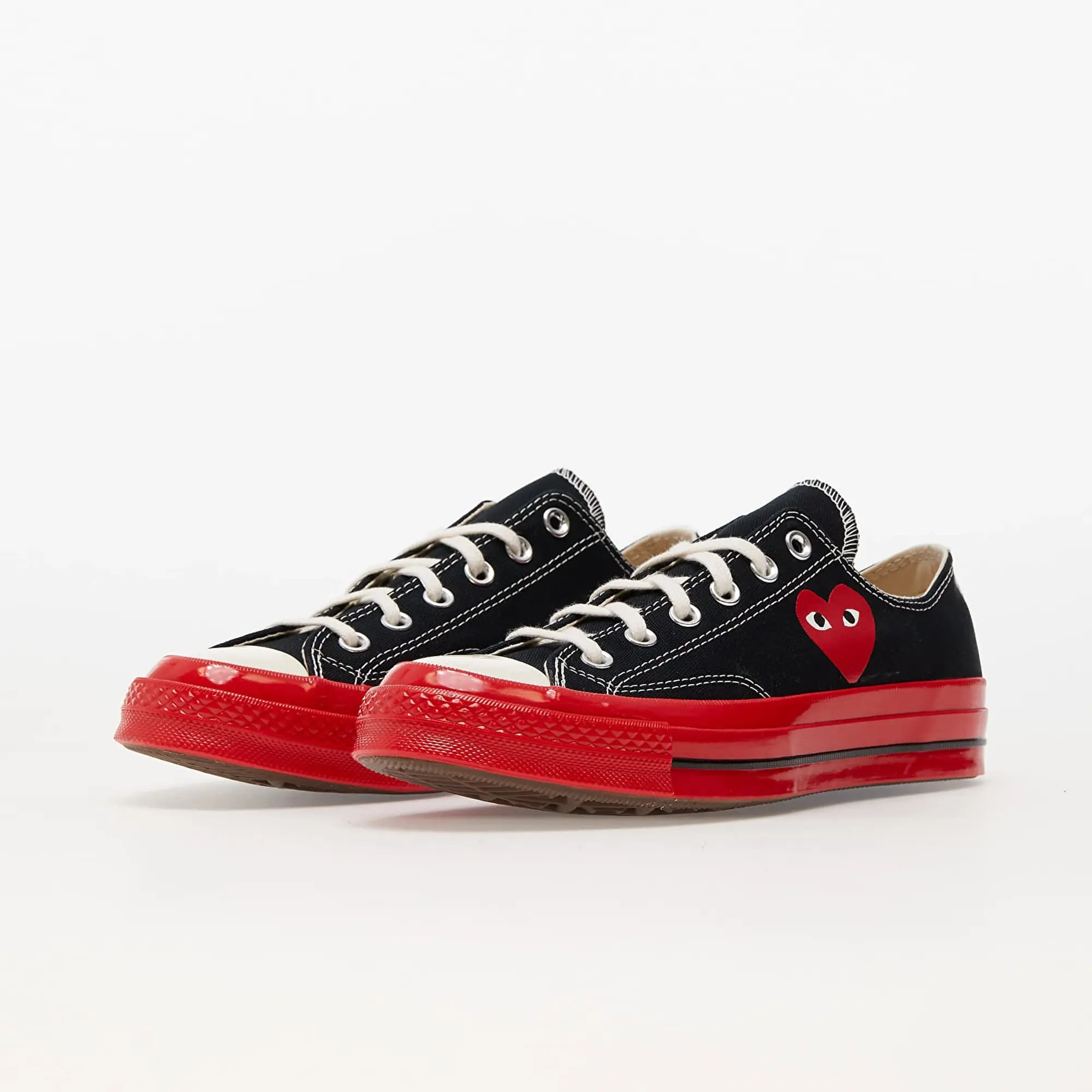 Sneakers Converse X Comme Des Garçons Play Chuck Taylor 70 Low Top Red Sole Black Eur 46.5