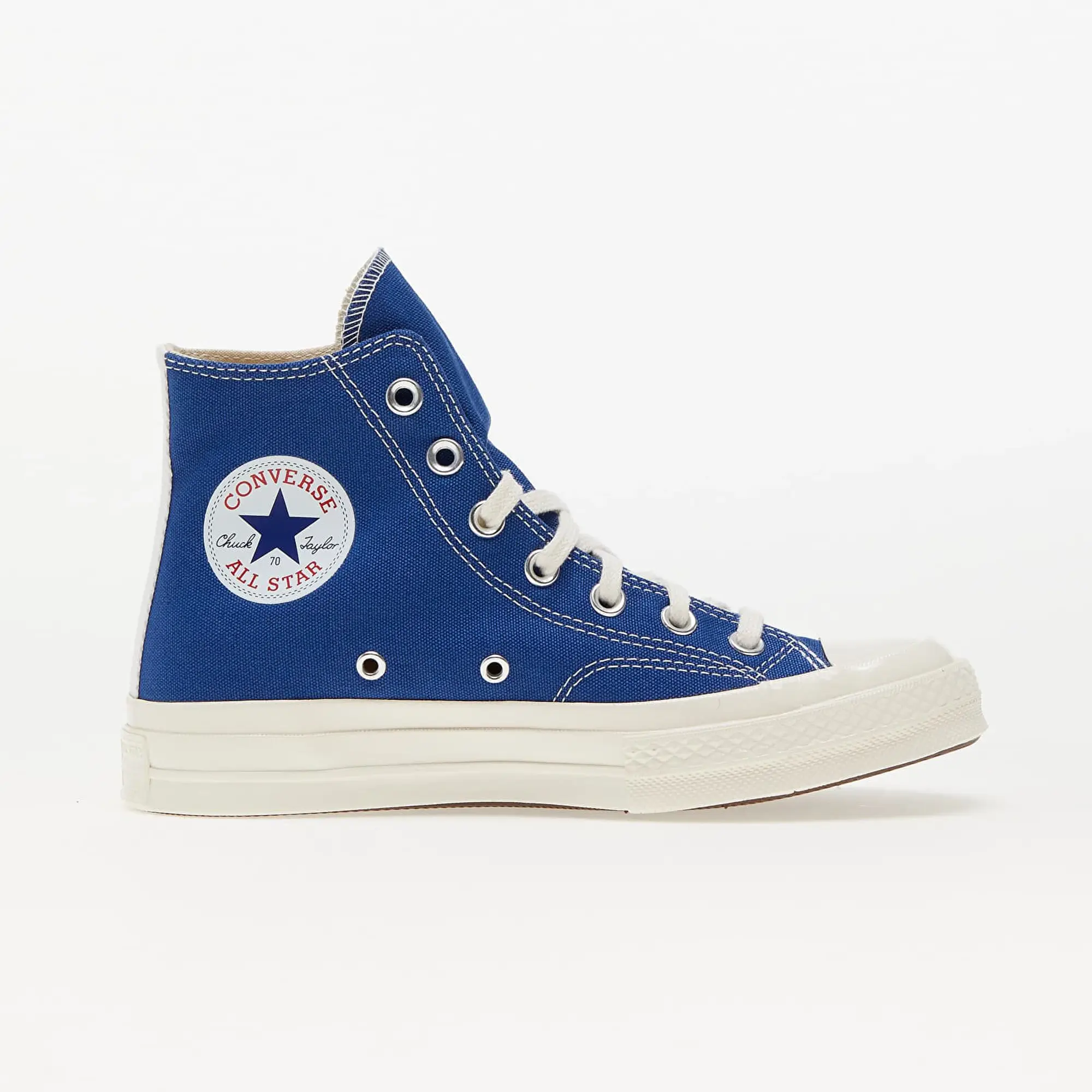 Sneakers Converse X Comme Des Garcons Play Chuck 70 Hi Blue Black Egret Eur 39 A08794C FOOTY.COM