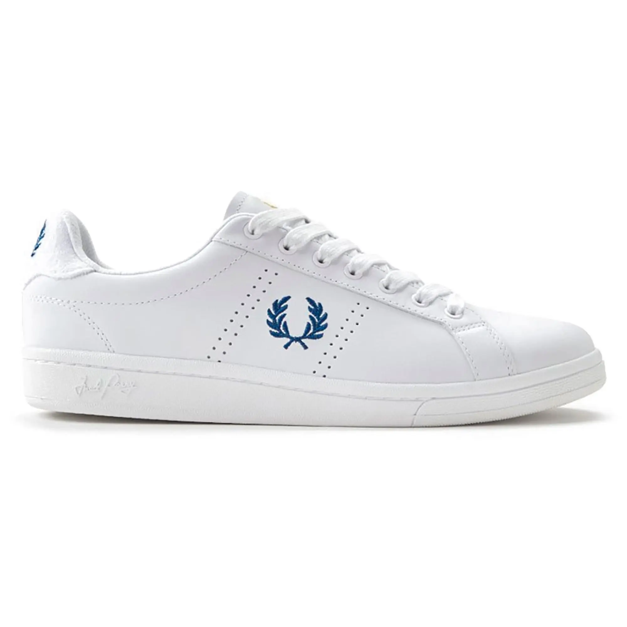 Sneakers Fred Perry B721 Leather/ Towelling Wht/ Shade Cobalt Eur 47