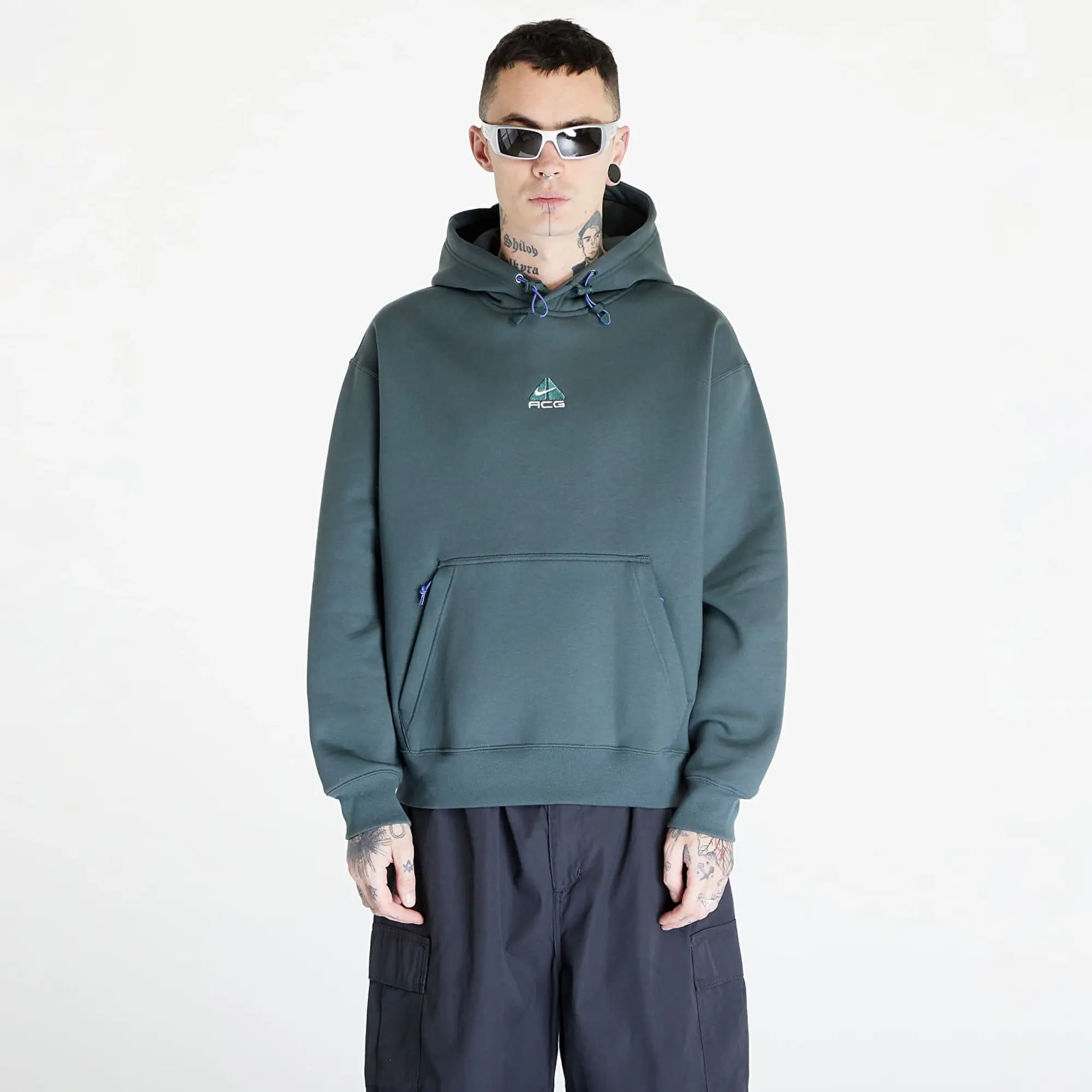 Sweatshirt Nike Acg Therma-Fit Fleece Pullover Hoodie Unisex Vintage Green/ Summit White Xxl