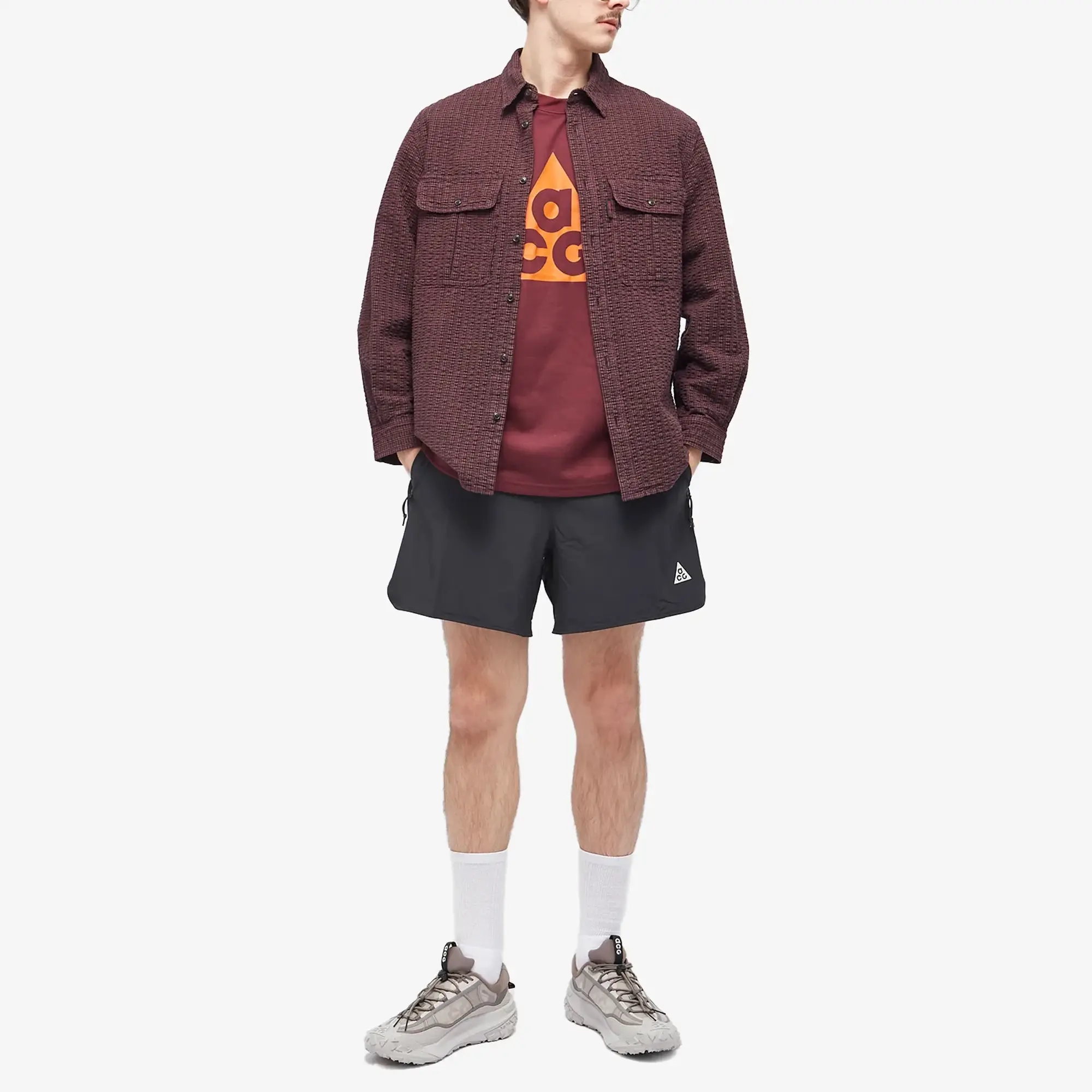 Nike Men's Acg Logo T-Shirt Night Maroon