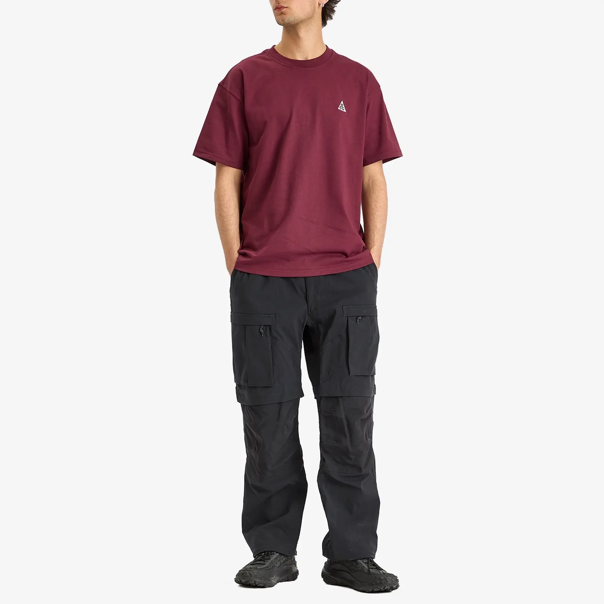 Nike Men's Acg Logo T-Shirt Night Maroon