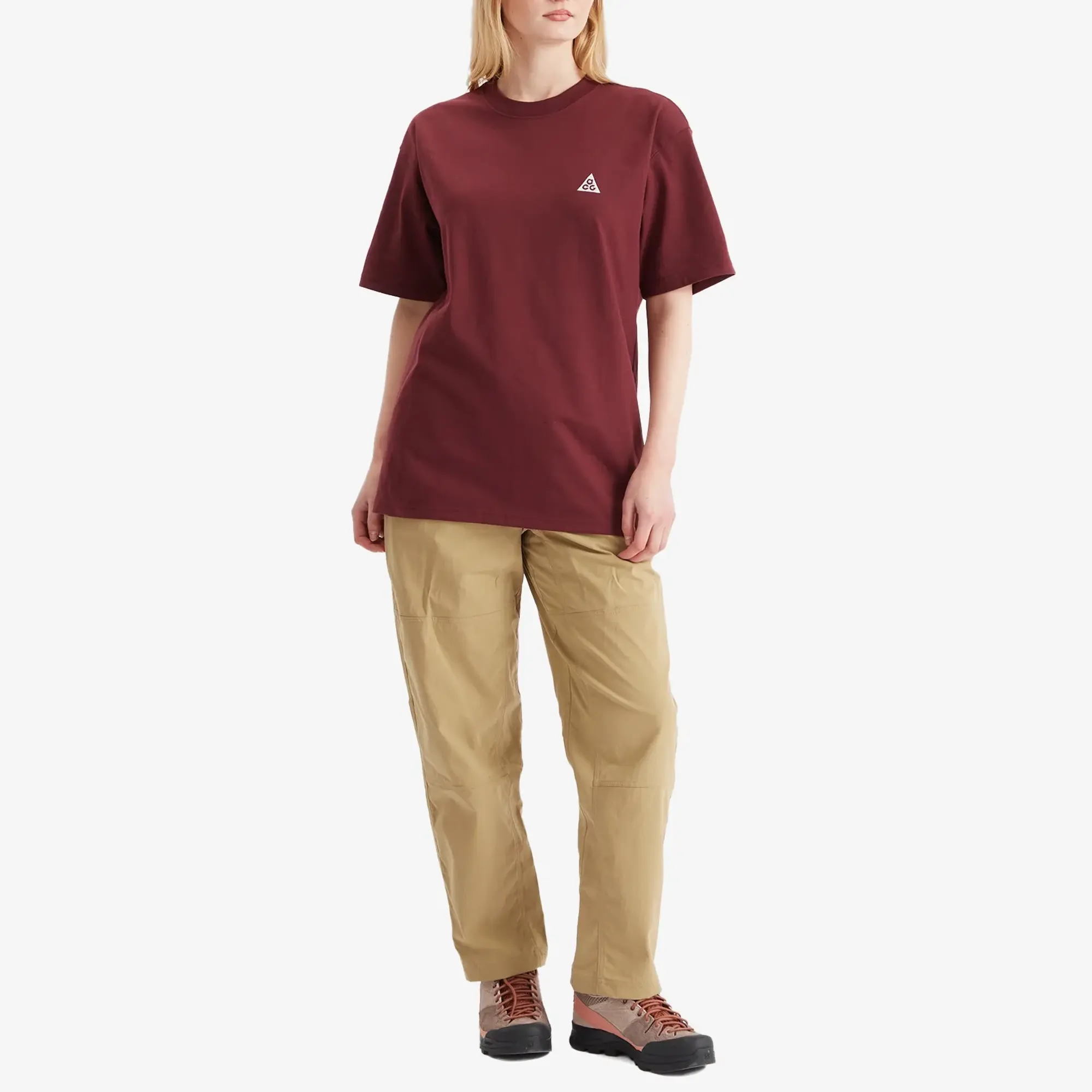 Nike Men's Acg Logo T-Shirt Night Maroon