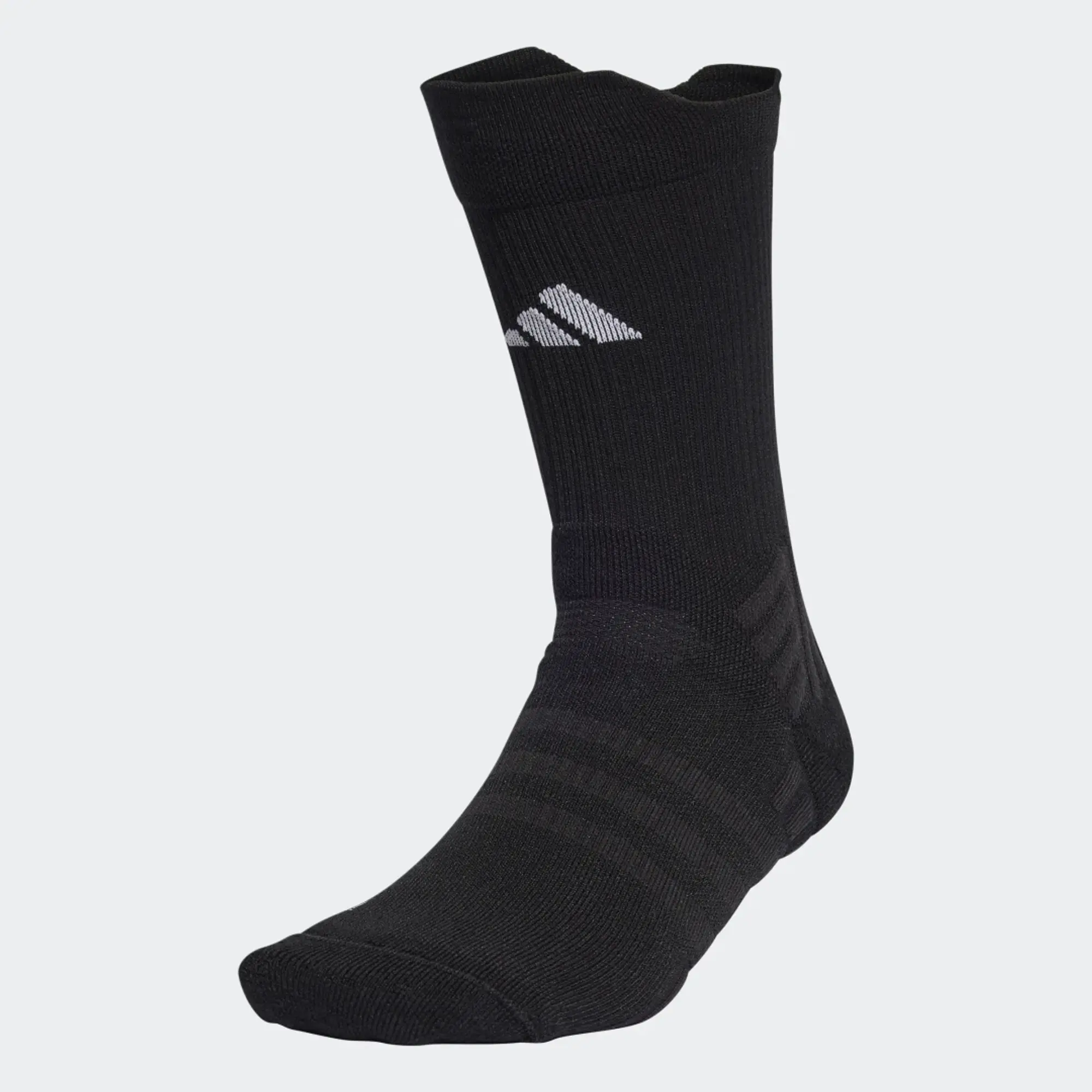 Adidas Tennis Cushioned Crew Socks In Black