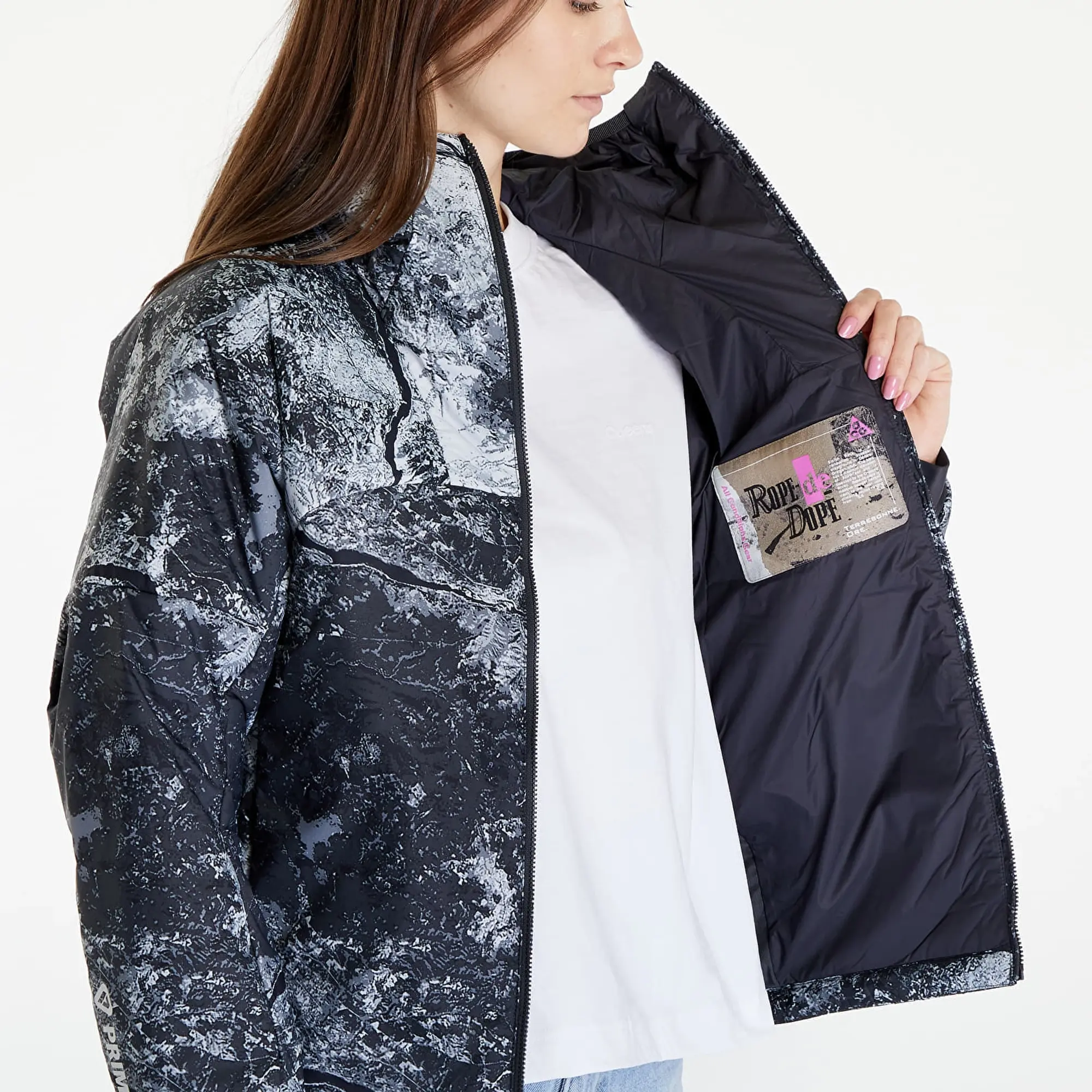 Jacket Nike Acg Therma-Fit Adv Rope De Dope Women's Jacket Anthracite/ Summit White Xl