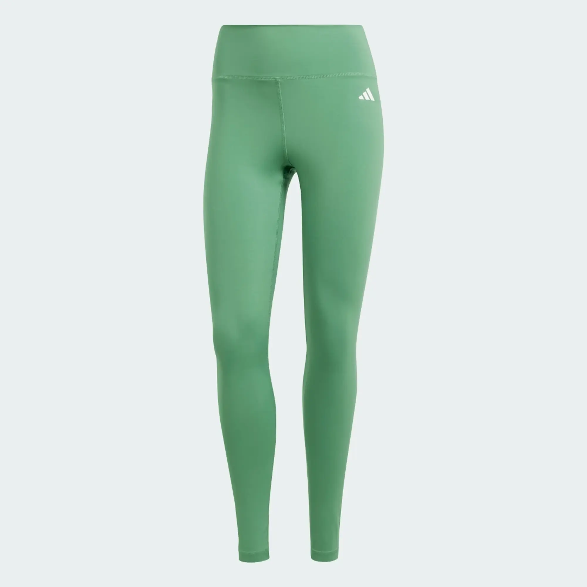 Adidas Training Essentials Logo Leggings In Green