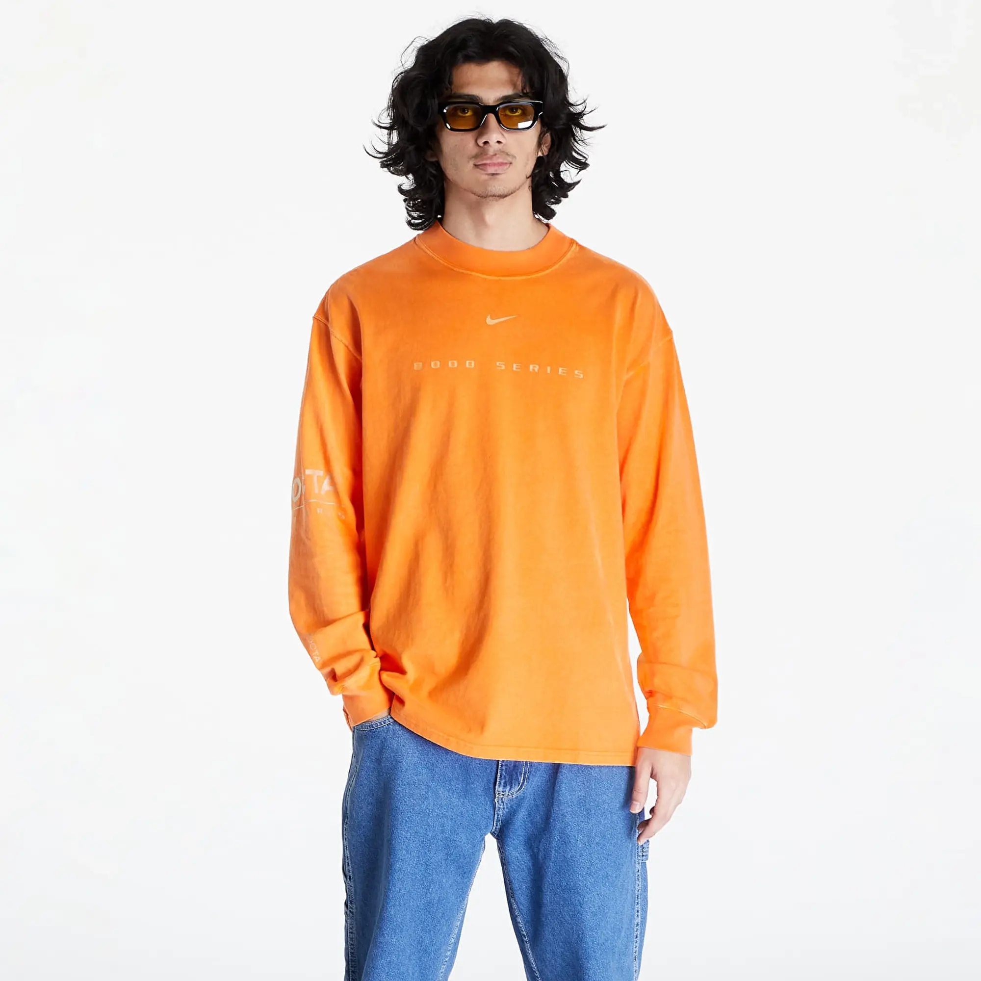 T-Shirt Nike X Nocta Nrg Men's Long-Sleeve Mock Neck Orange Horizon Xxl