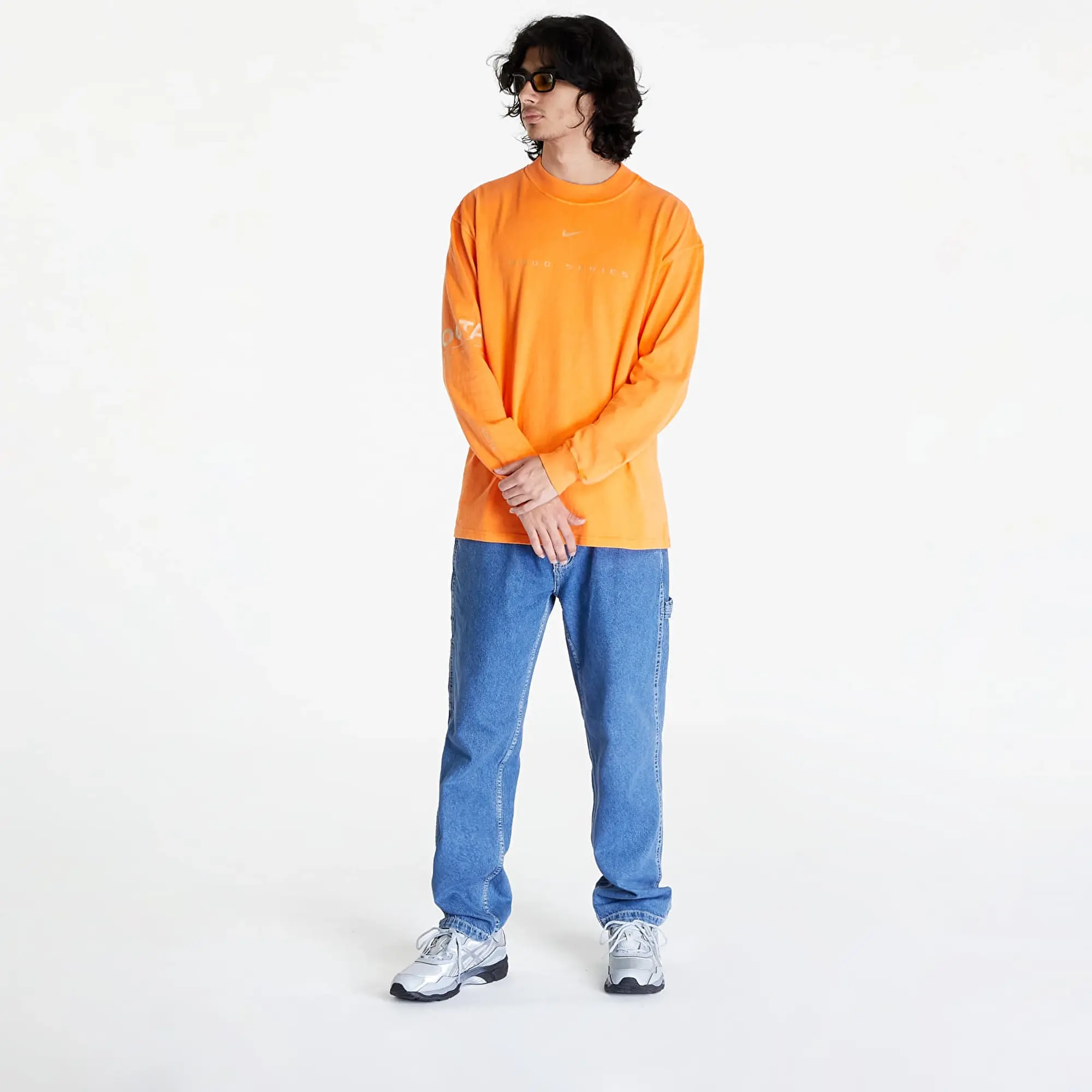 T-Shirt Nike X Nocta Nrg Men's Long-Sleeve Mock Neck Orange Horizon Xxl