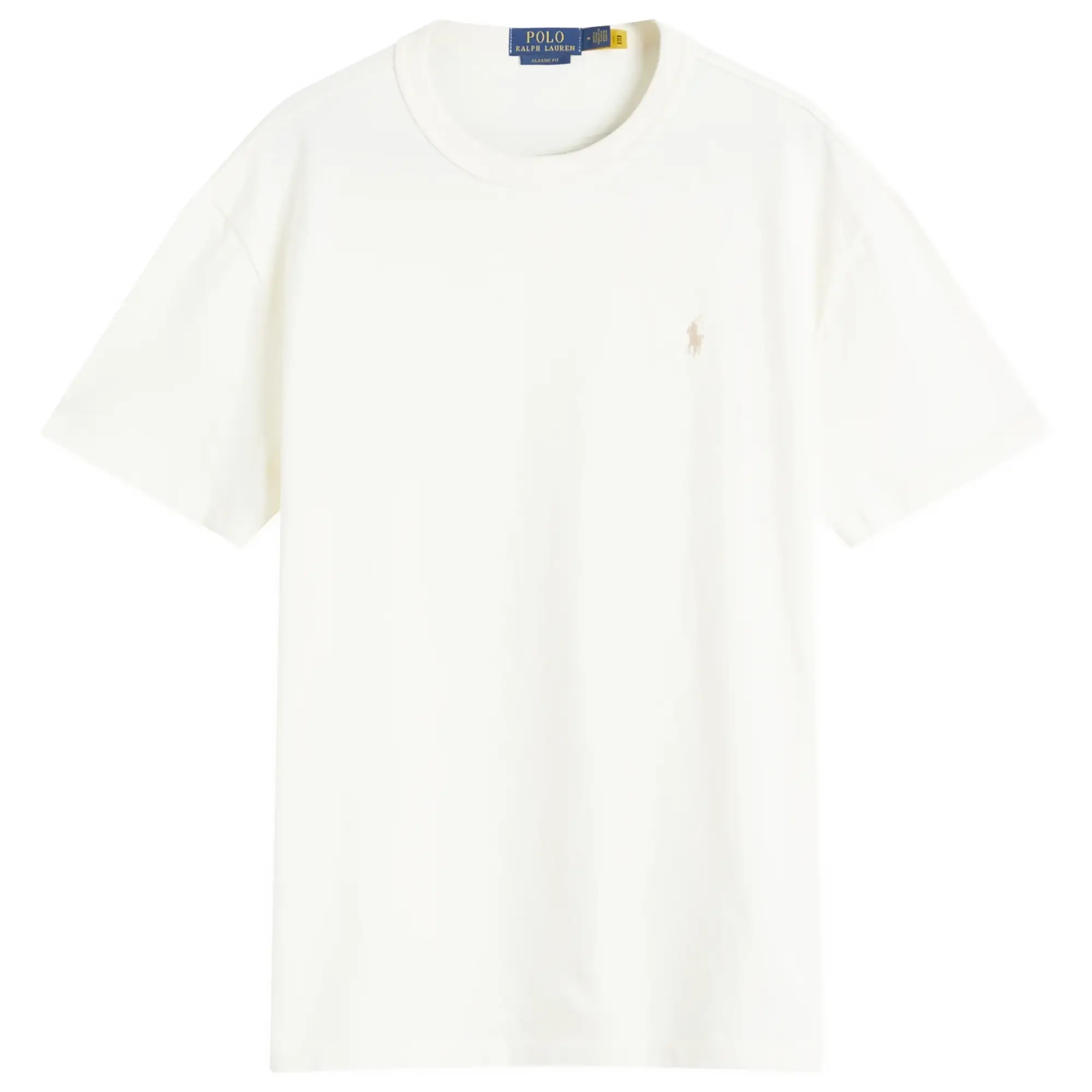 Polo Ralph Lauren Icon Logo Midweight Oversized T-Shirt In Cream-White