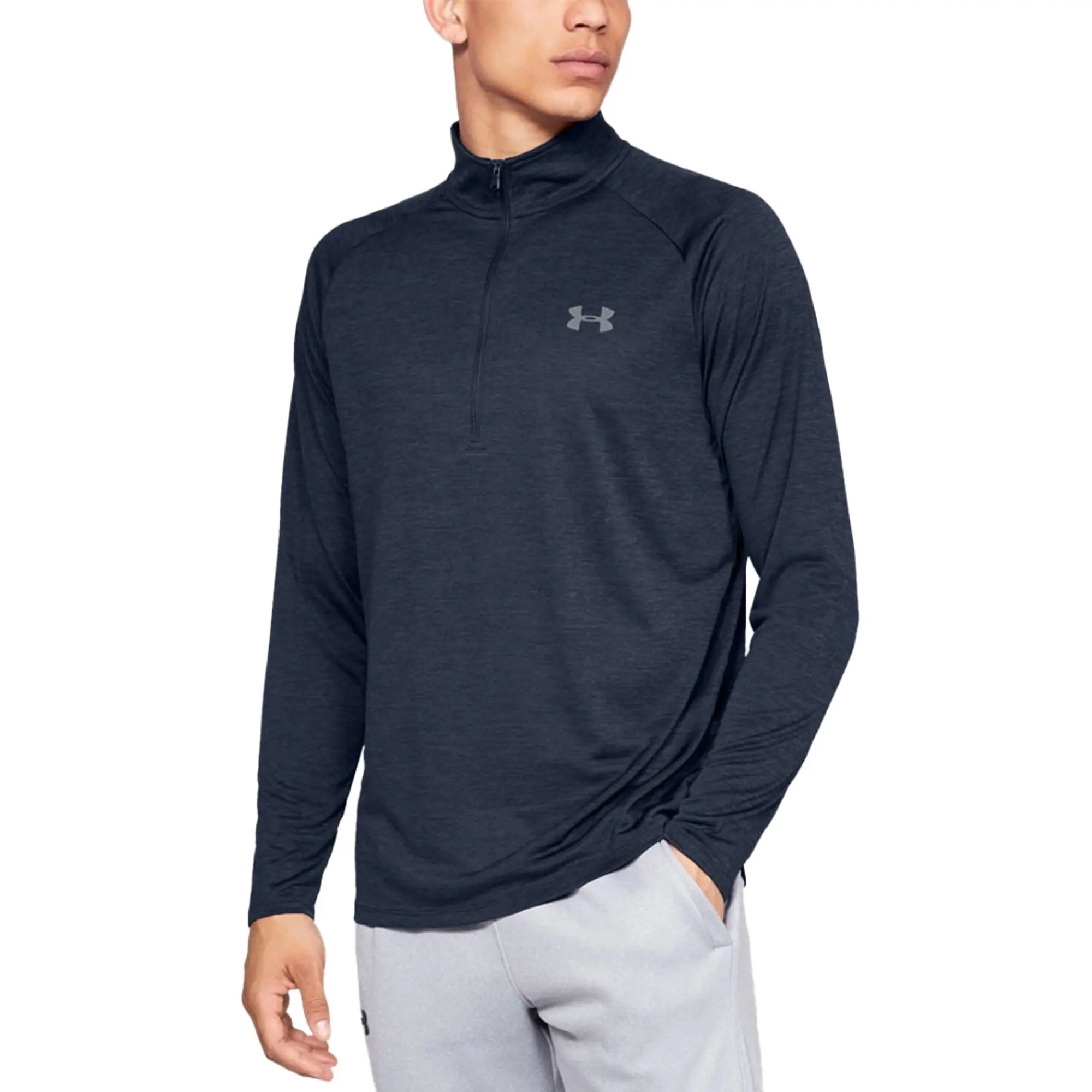 Men's  Under Armour  Tech™ ½ Zip Long Sleeve Academy / Steel M