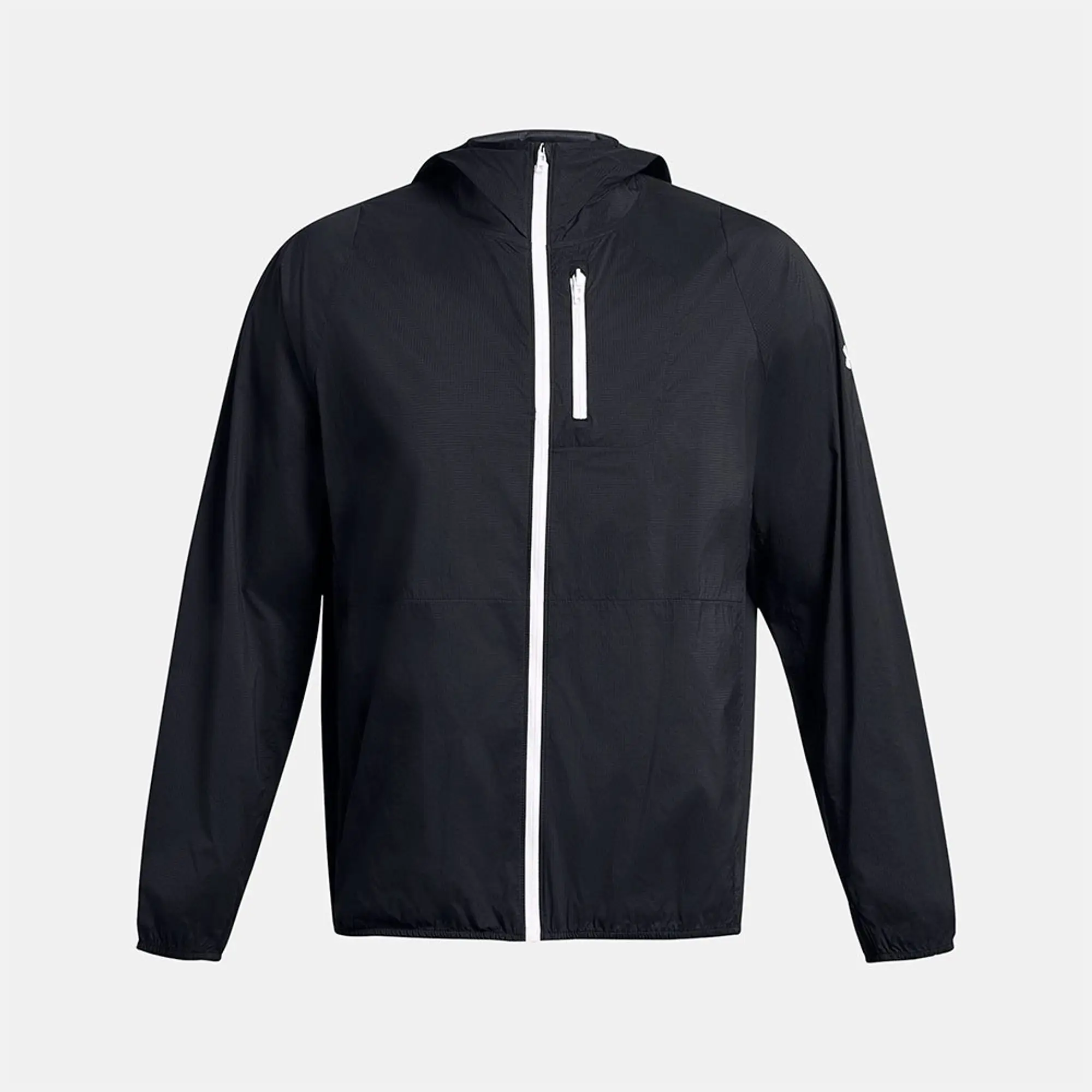 Men's  Under Armour  Launch Lightweight Jacket Black / Black / White XXL