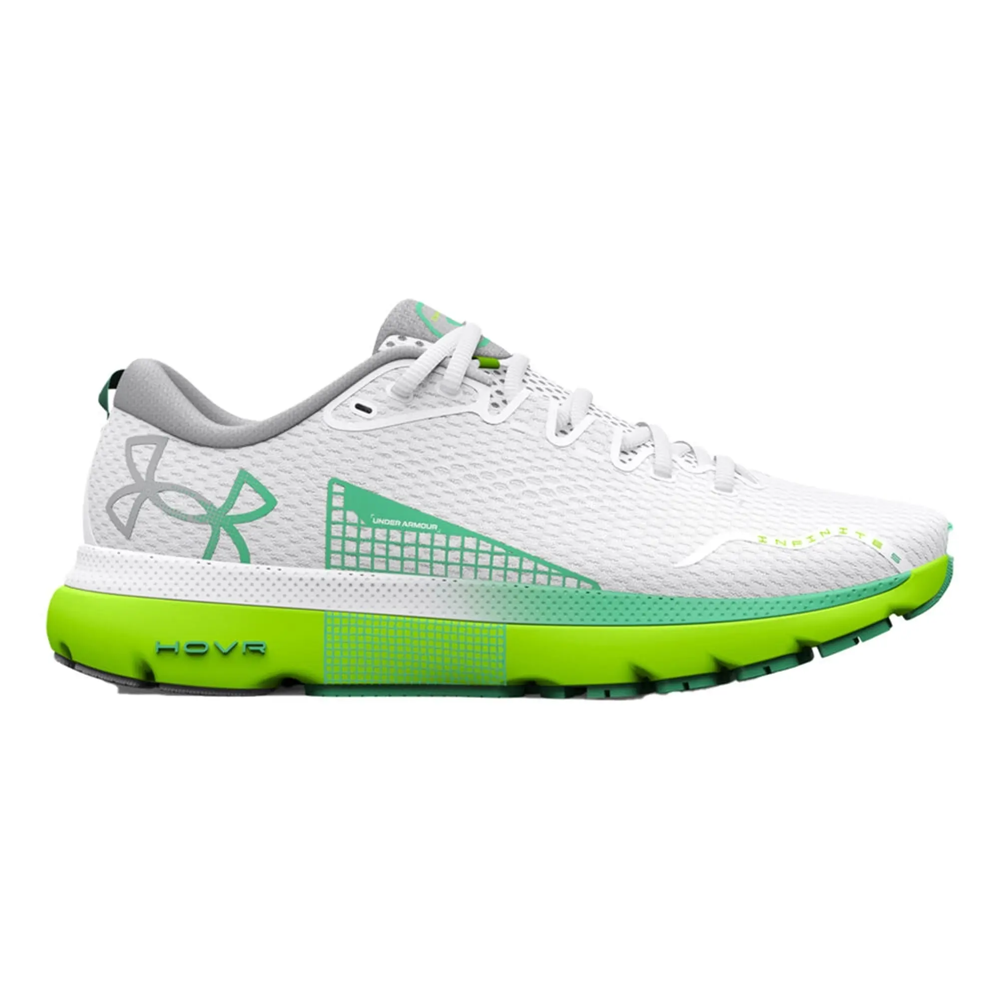 Under Armour HOVR Infinite 5 Neutral Running Shoe Women - White, Light Green