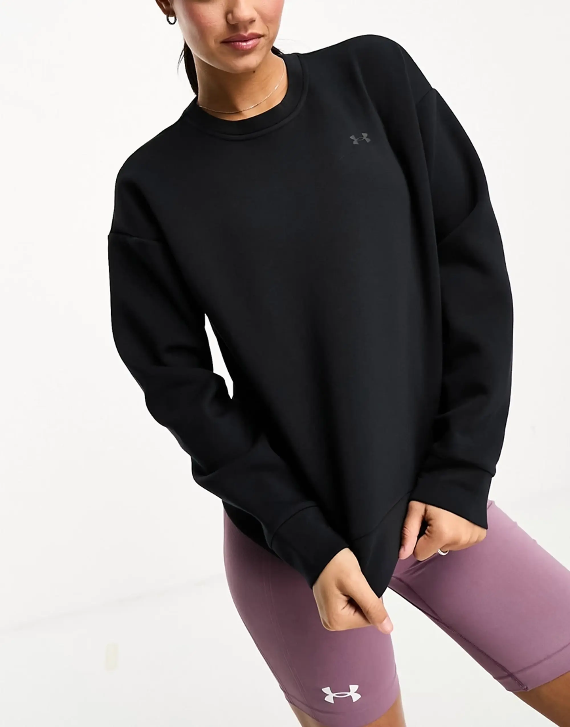 Under Armour Unstoppable Flc Crew Joggers  - Black